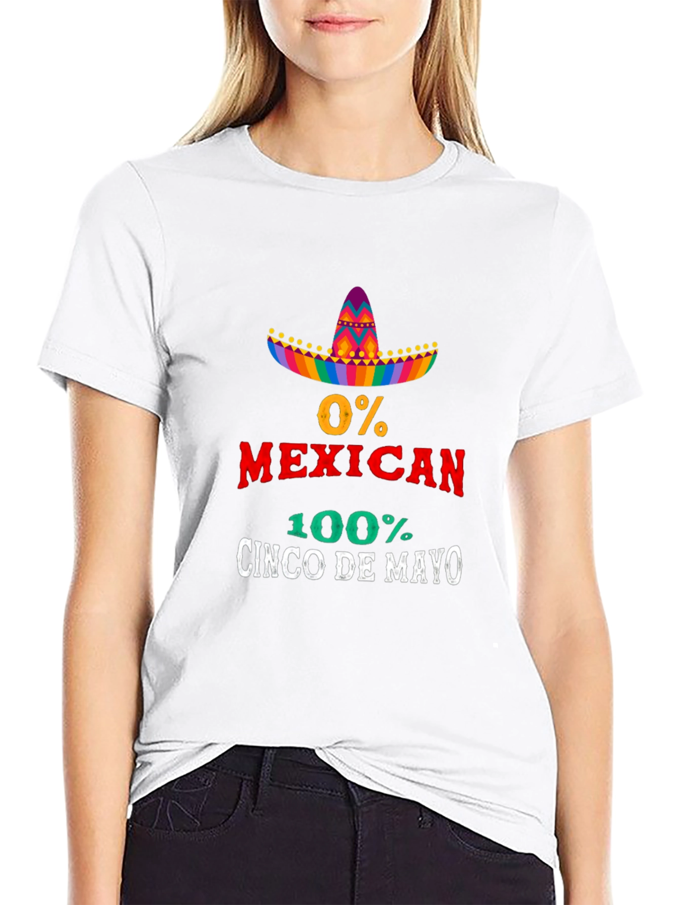 Funny Cinco De Mayo 0% Mexican T-Shirt