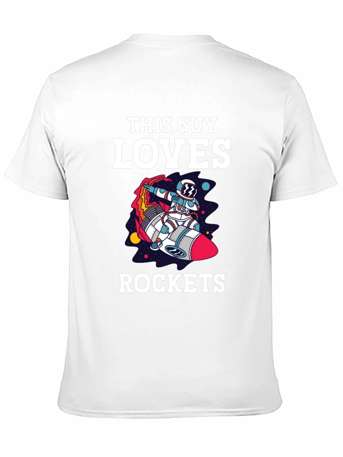 This Guy Loves Rockets Graphic T-Shirt