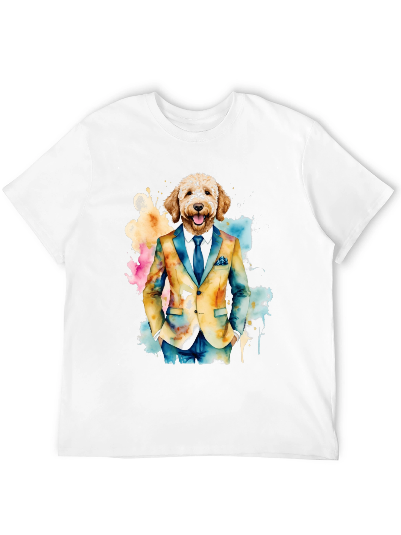 Dog in Suit Graphic Tee - Stylish & Unique!