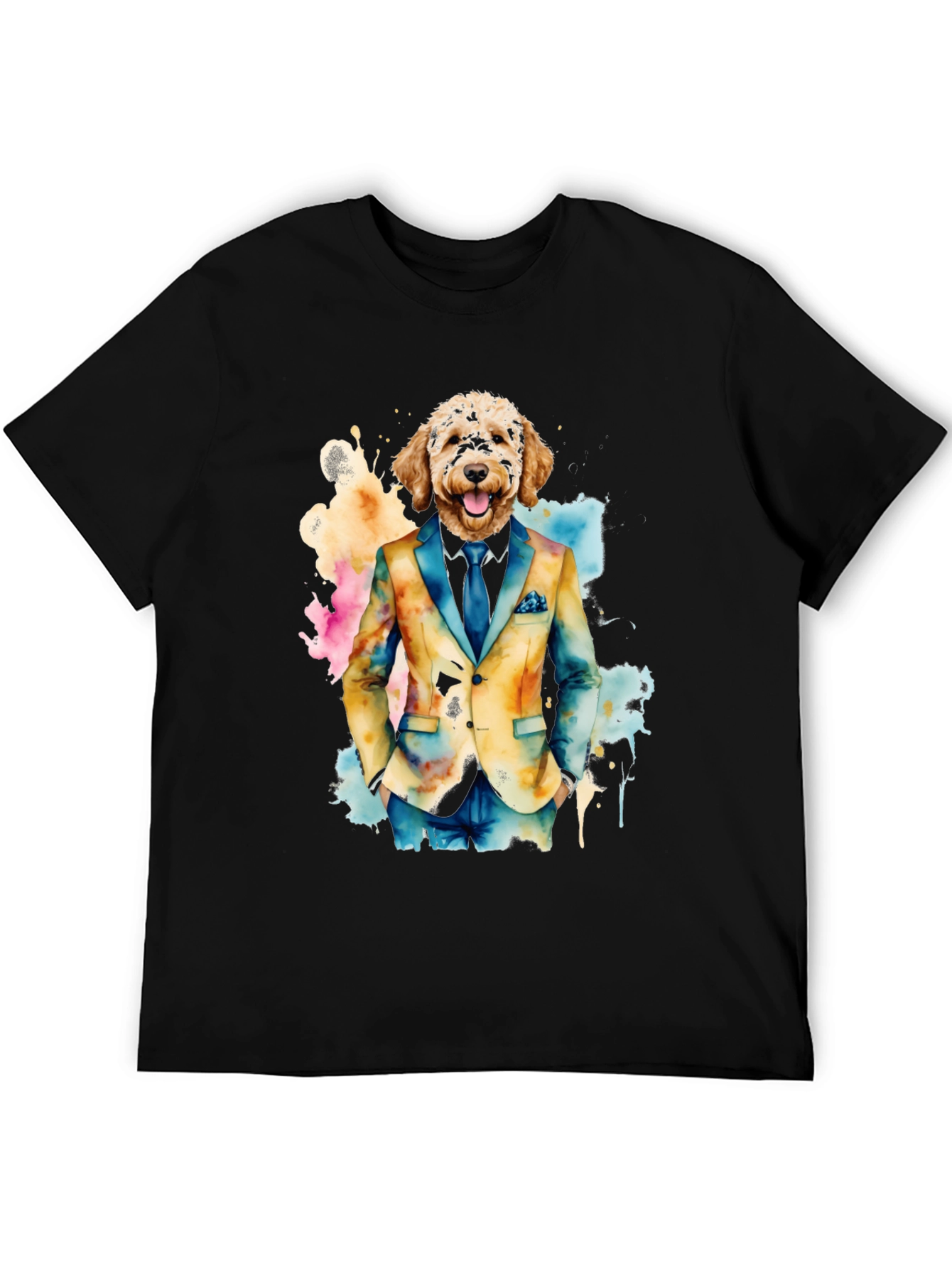 Dog in Suit Graphic Tee - Stylish & Unique!
