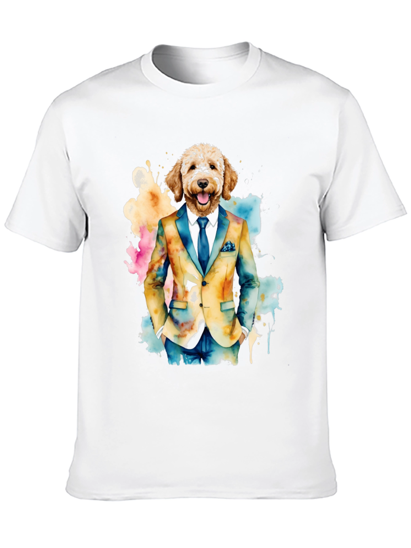 Dog in Suit Graphic Tee - Stylish & Unique!