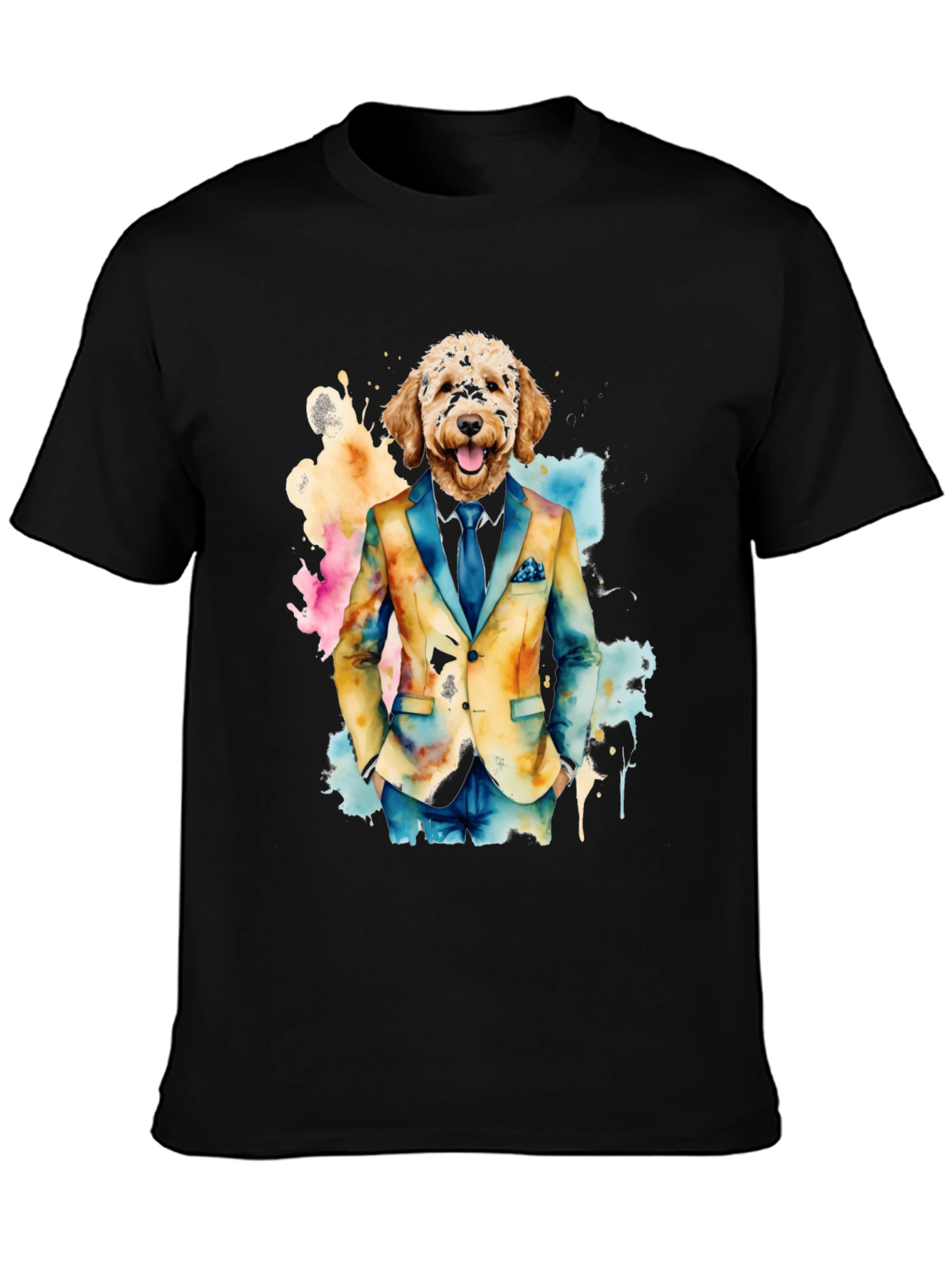 Dog in Suit Graphic Tee - Stylish & Unique!