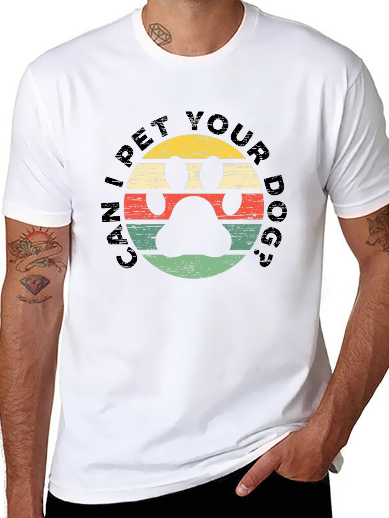 Can I Pet Your Dog? Black T-Shirt