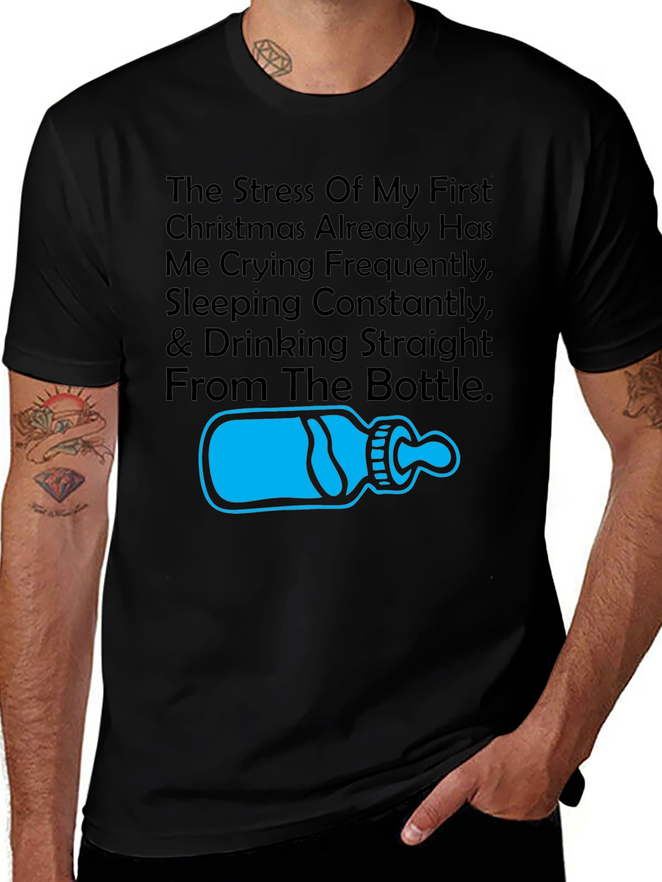 First Christmas Stress T-Shirt - Funny Parent Tee