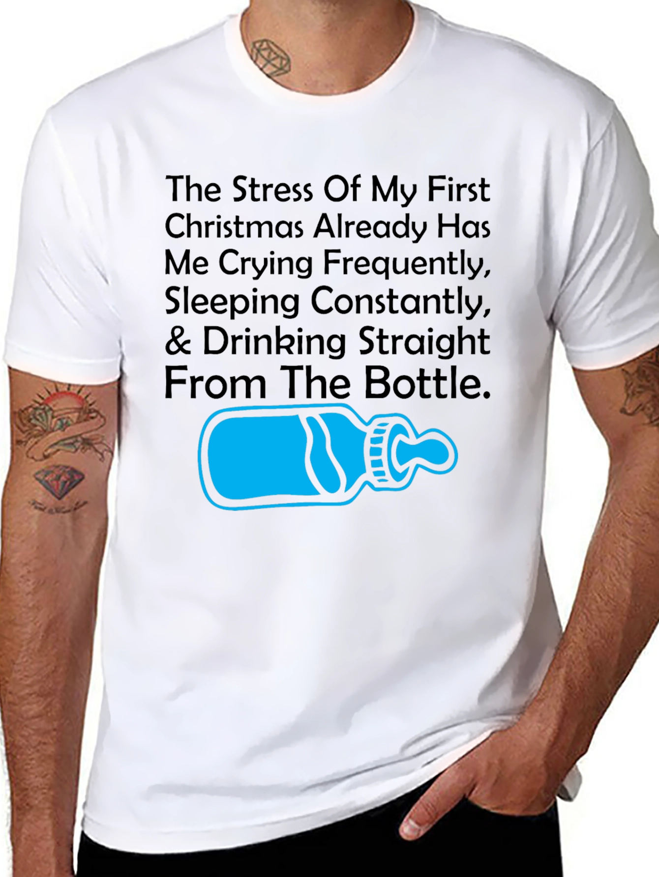 First Christmas Stress T-Shirt - Funny Parent Tee