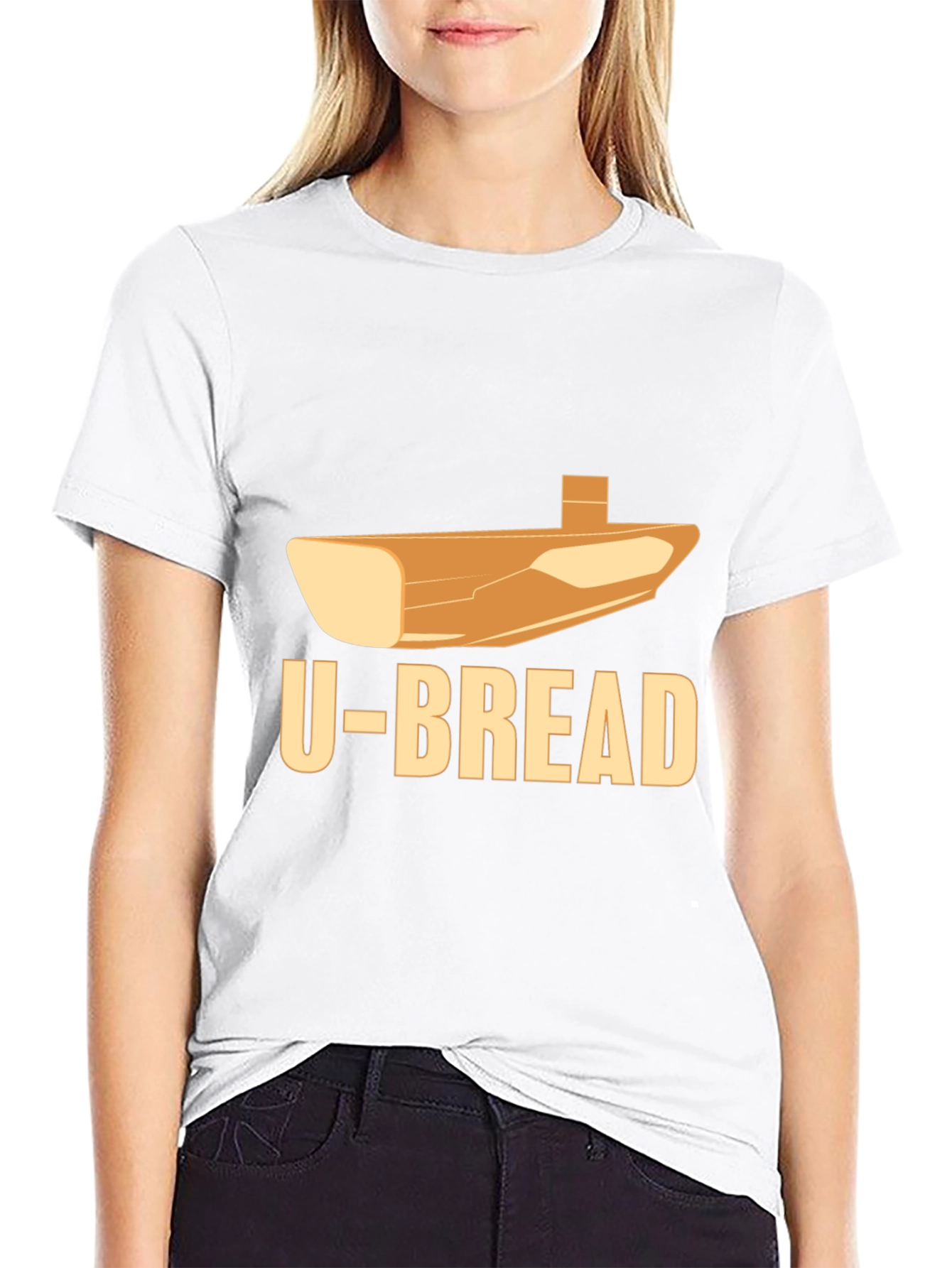 U-Bread Black T-Shirt - Novelty Food Tee