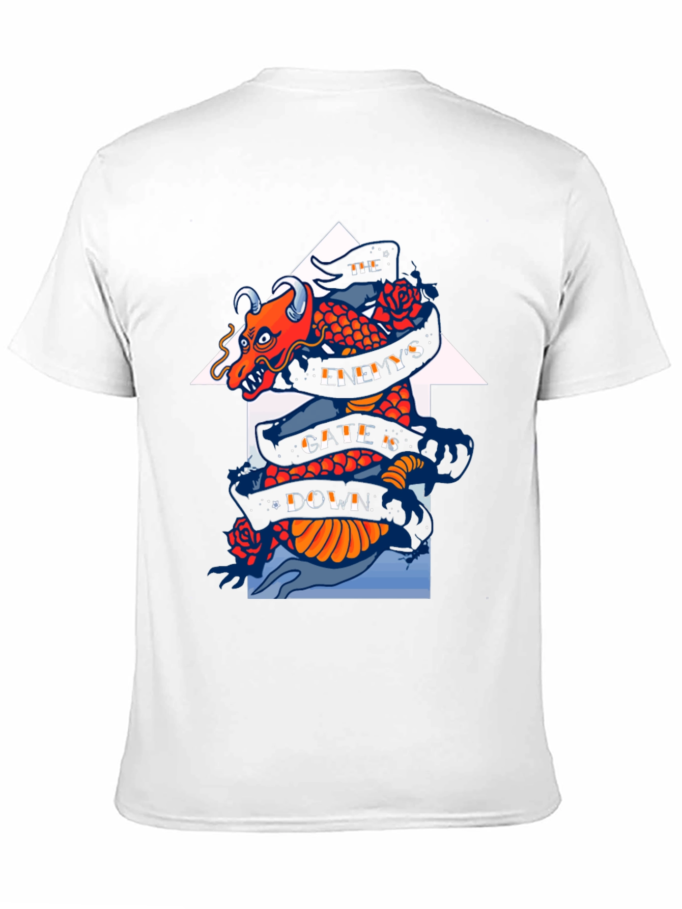 Dragon Graphic Print Black T-Shirt