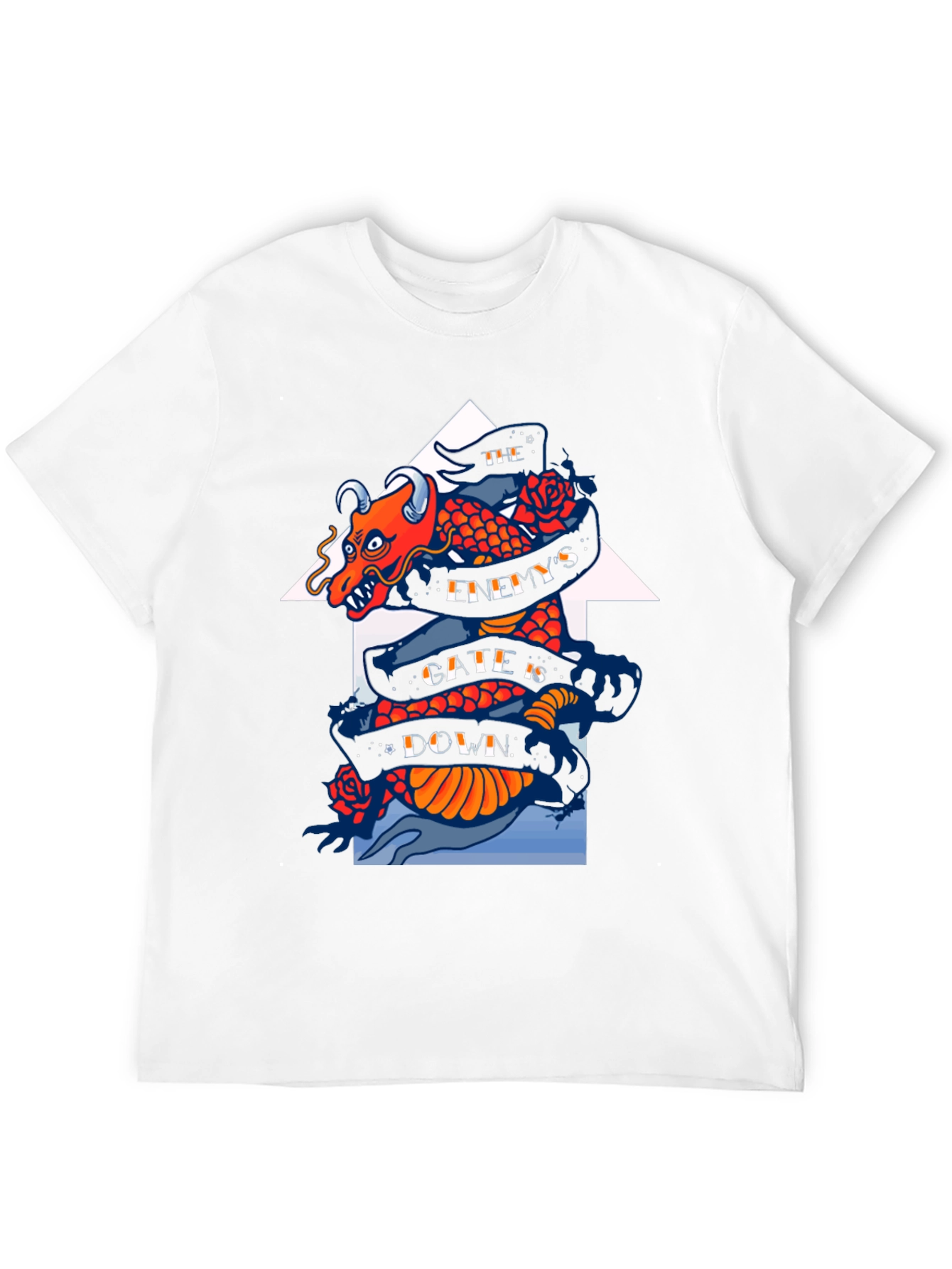 Dragon Graphic Print Black T-Shirt