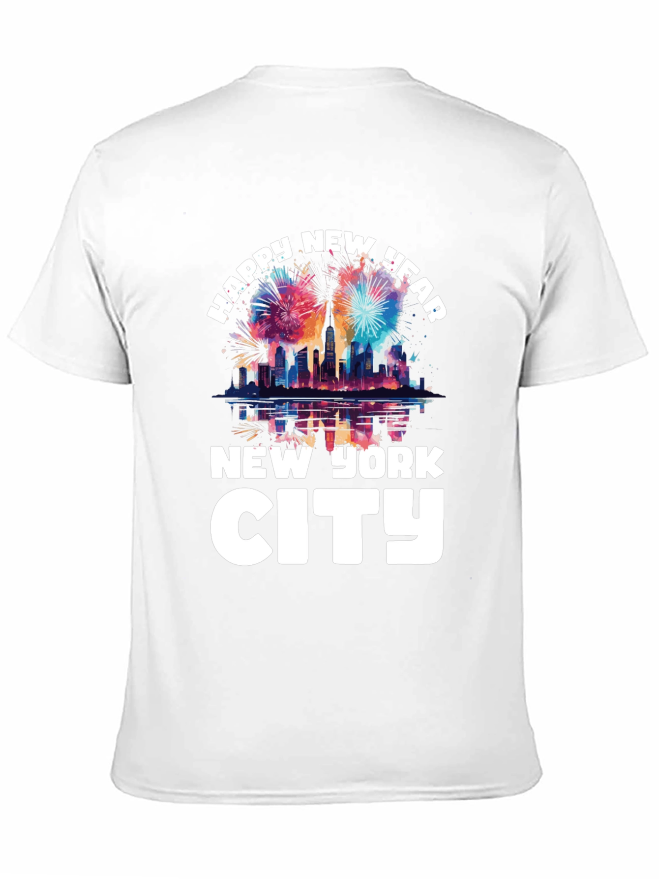 Happy New Year New York City Graphic T-Shirt
