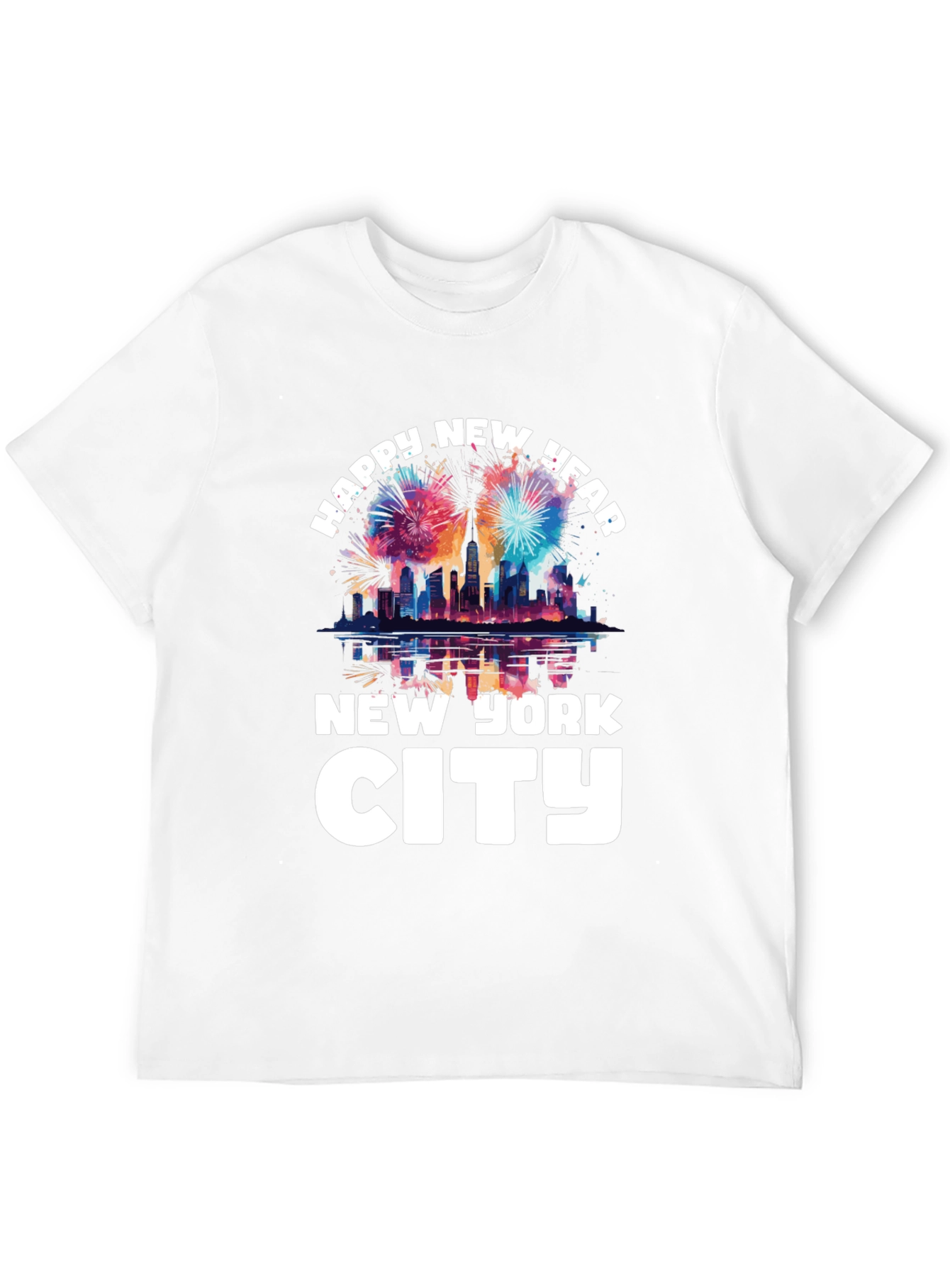 Happy New Year New York City Graphic T-Shirt