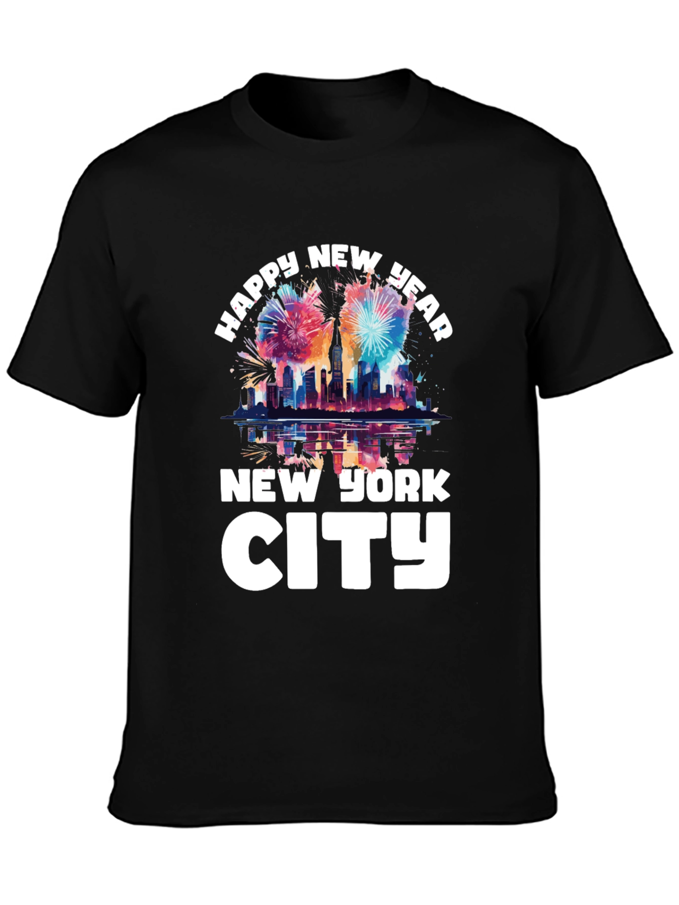 Happy New Year New York City Graphic T-Shirt