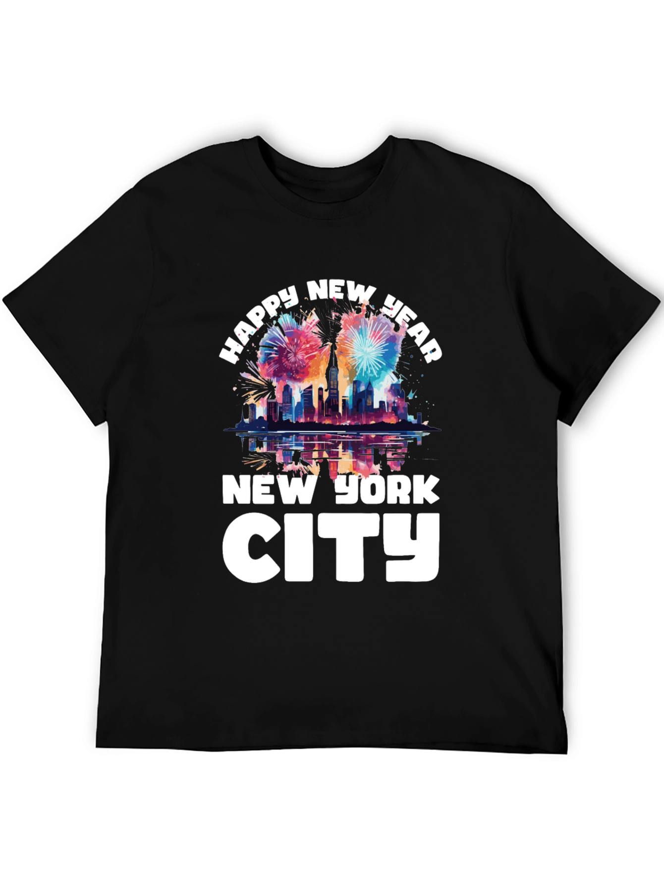 Happy New Year New York City Graphic T-Shirt