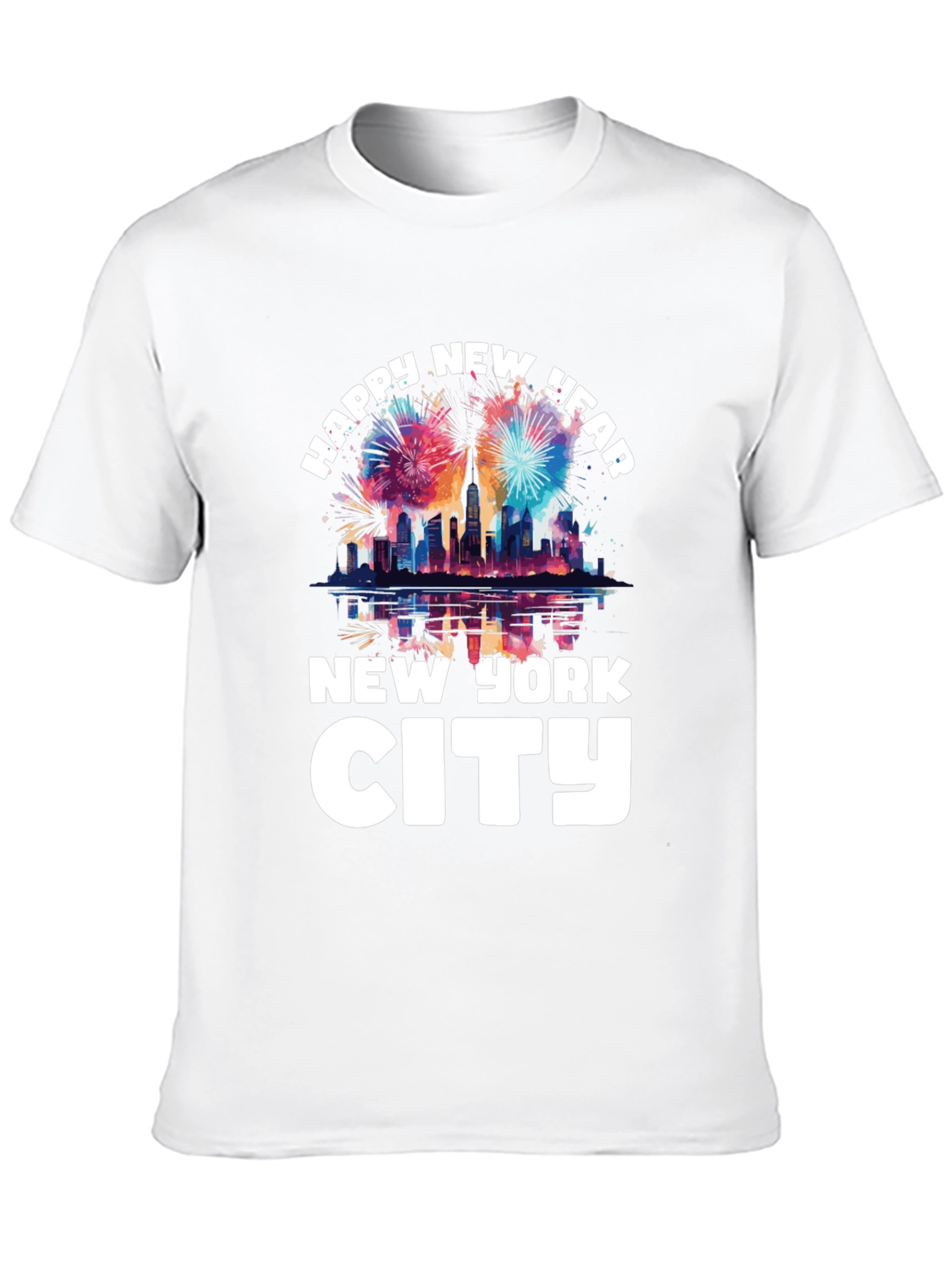 Happy New Year New York City Graphic T-Shirt