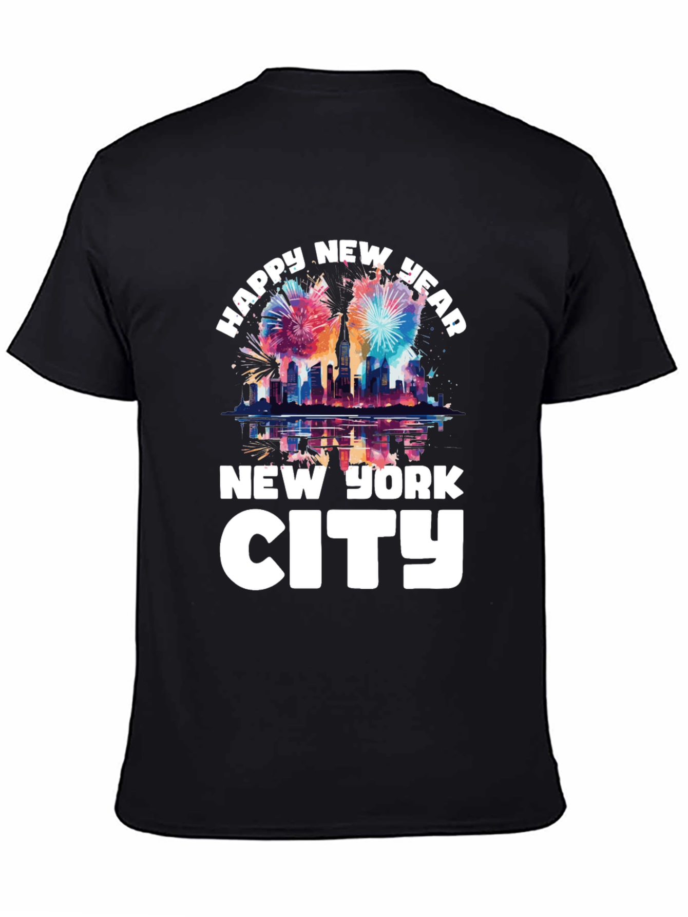 Happy New Year New York City Graphic T-Shirt