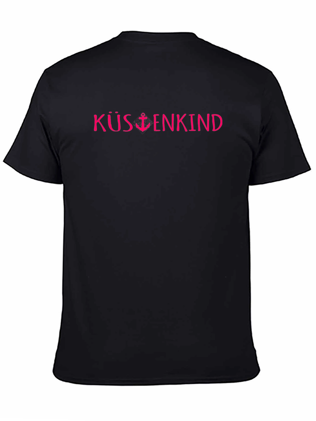 KÜSTENKIND Black Tee - Coastal Kid Anchor Graphic