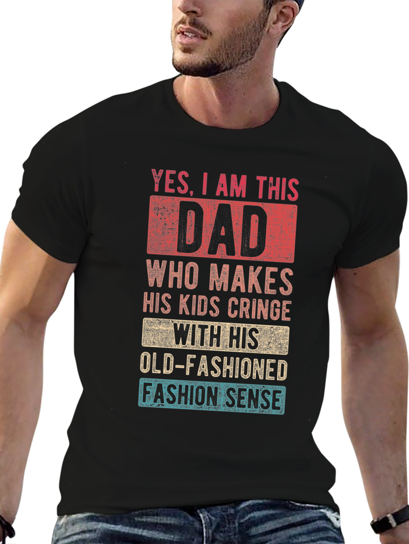 Funny Dad T-Shirt - Old-Fashioned Fashion Sense