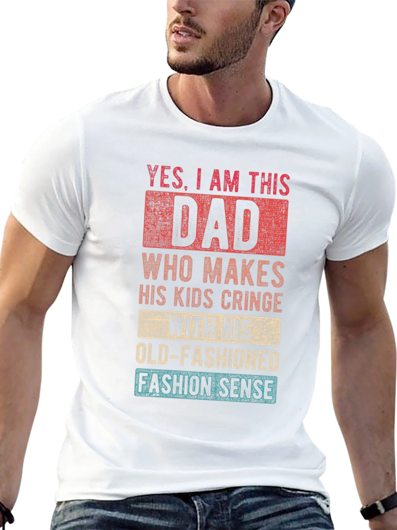 Funny Dad T-Shirt - Old-Fashioned Fashion Sense