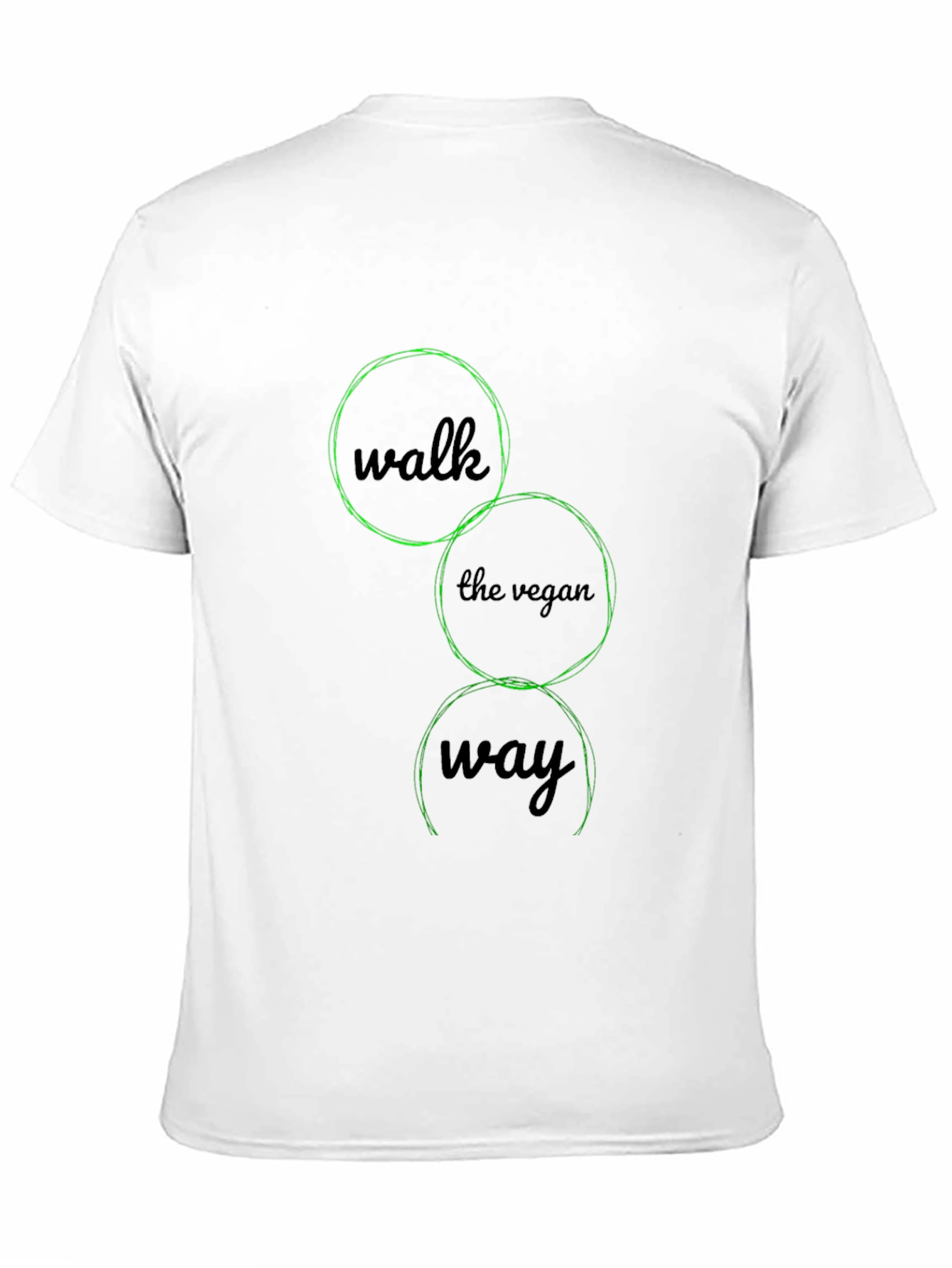 Vegan Way Black Graphic Tee