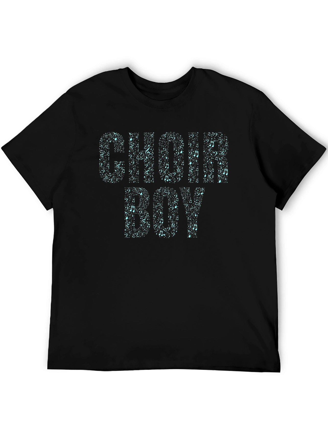 Choir Boy Music Note T-Shirt - Black