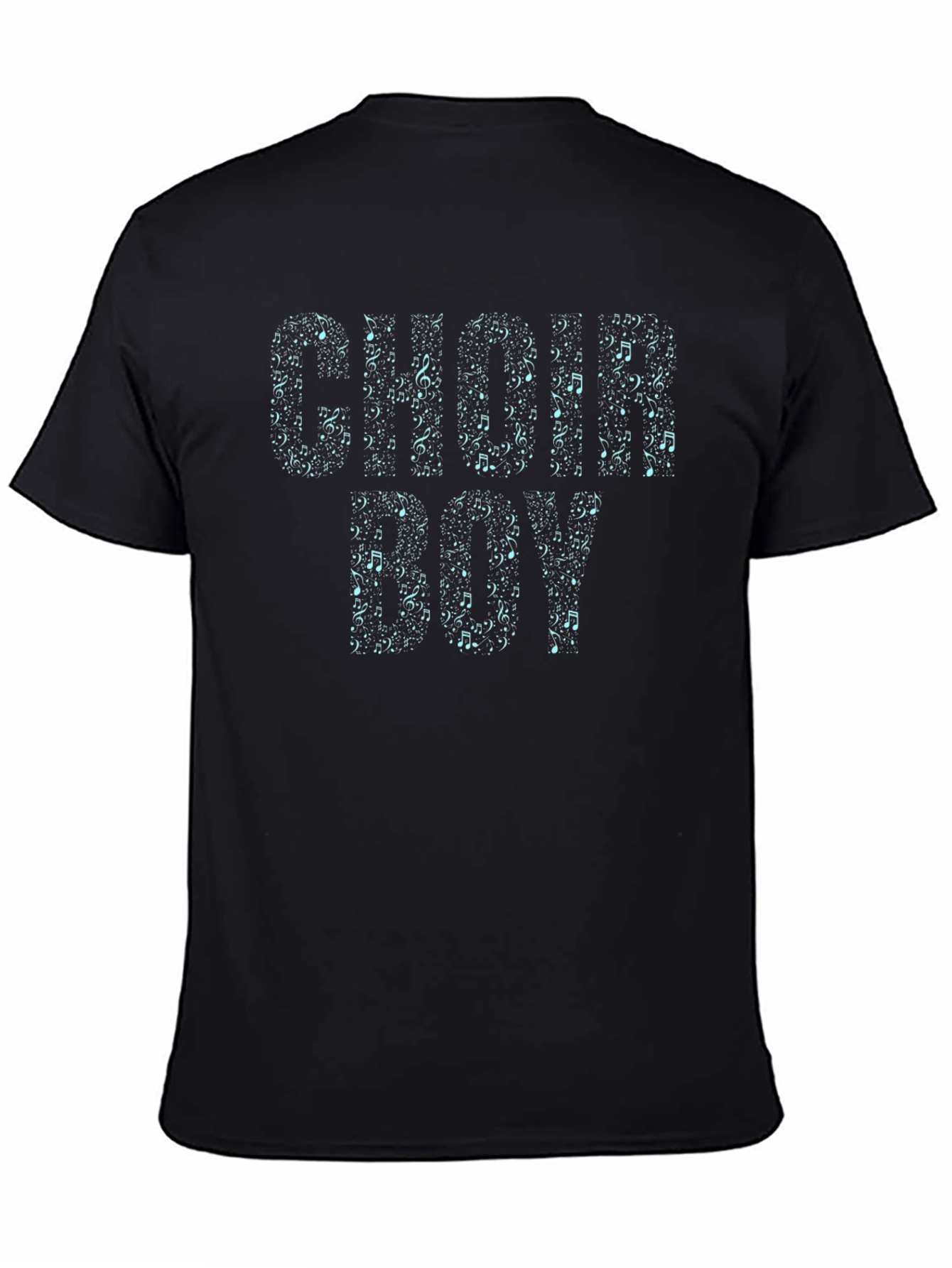 Choir Boy Music Note T-Shirt - Black