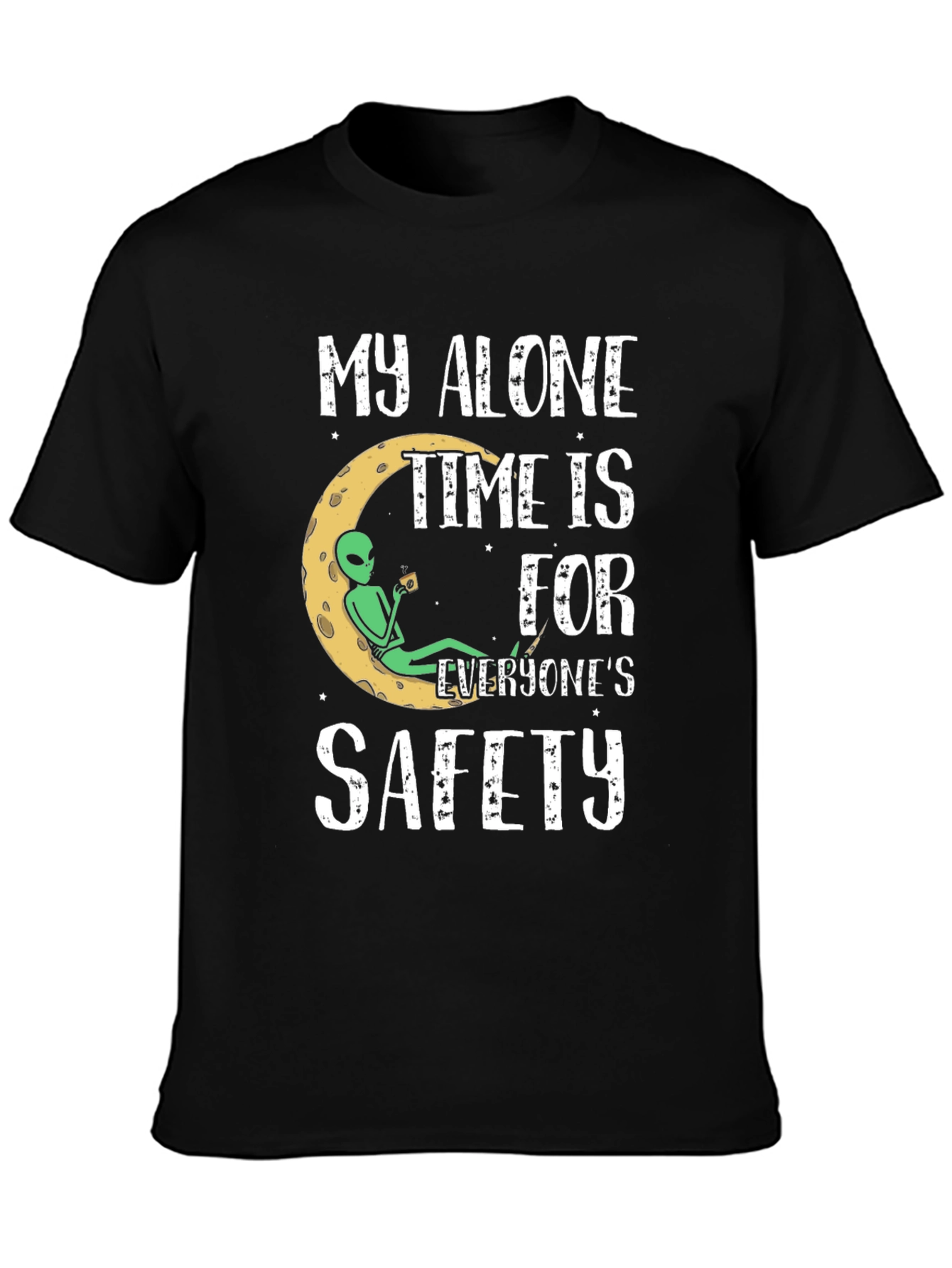 Alone Time Alien Graphic Tee