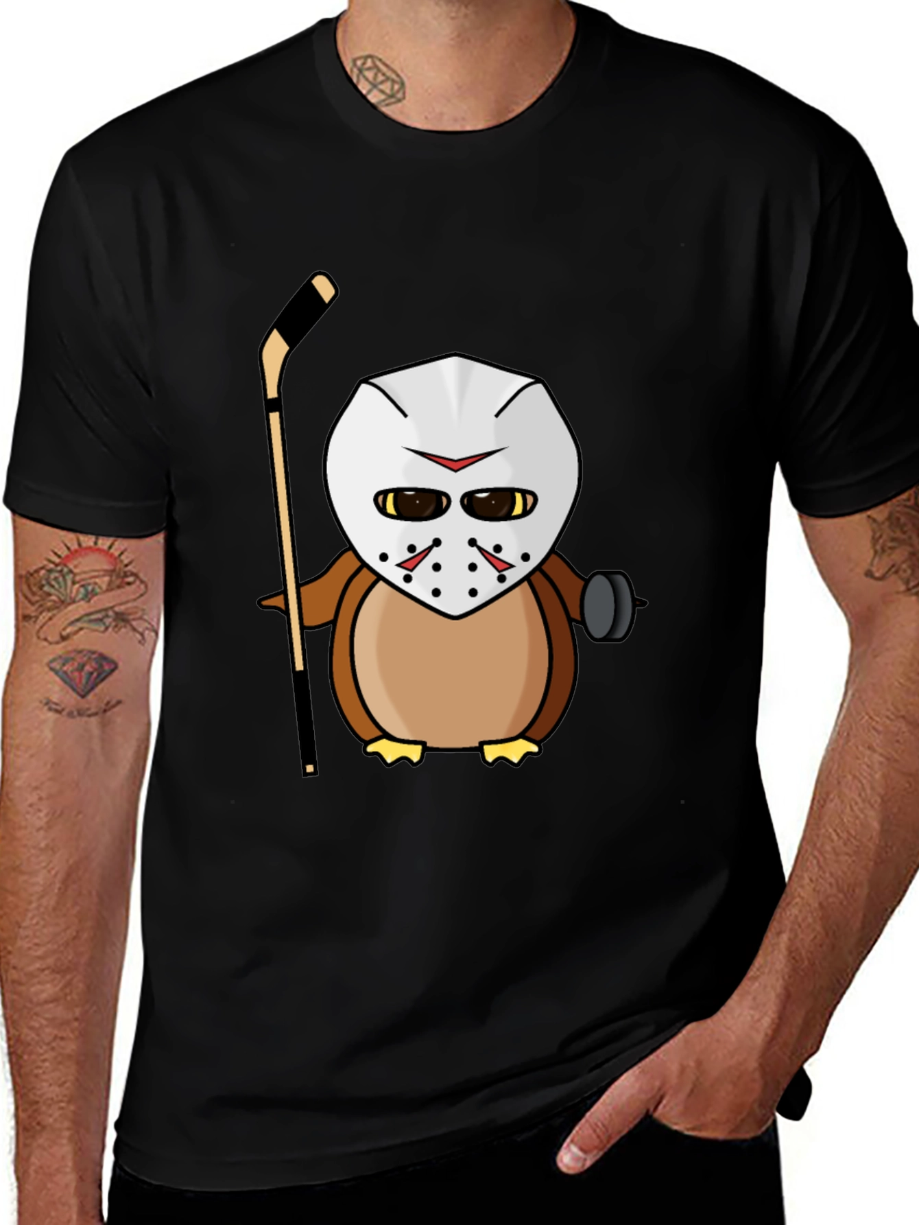 Hockey Mask Owl T-Shirt - Unique Graphic Tee