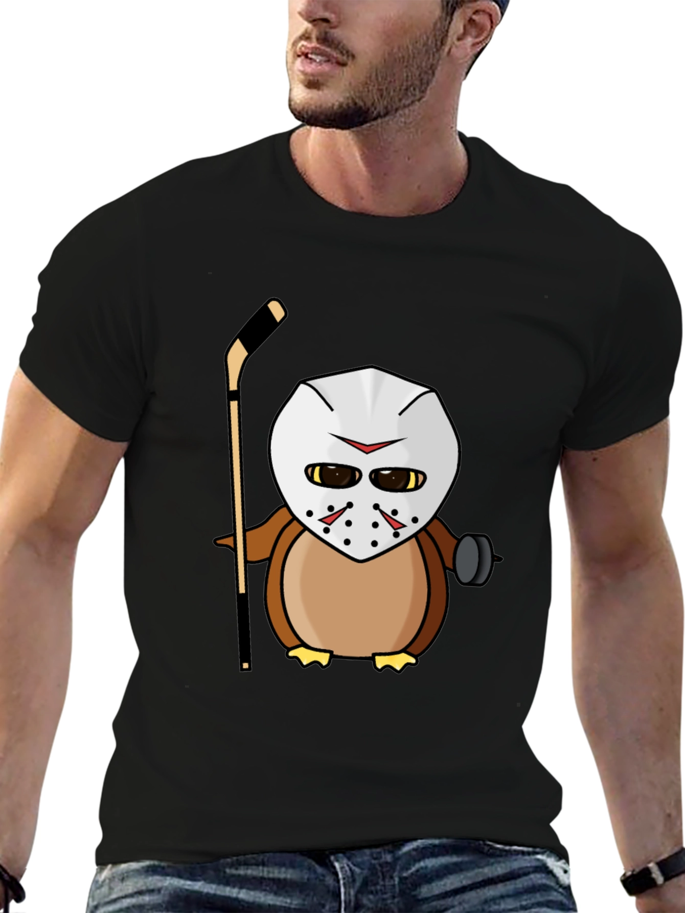 Hockey Mask Owl T-Shirt - Unique Graphic Tee