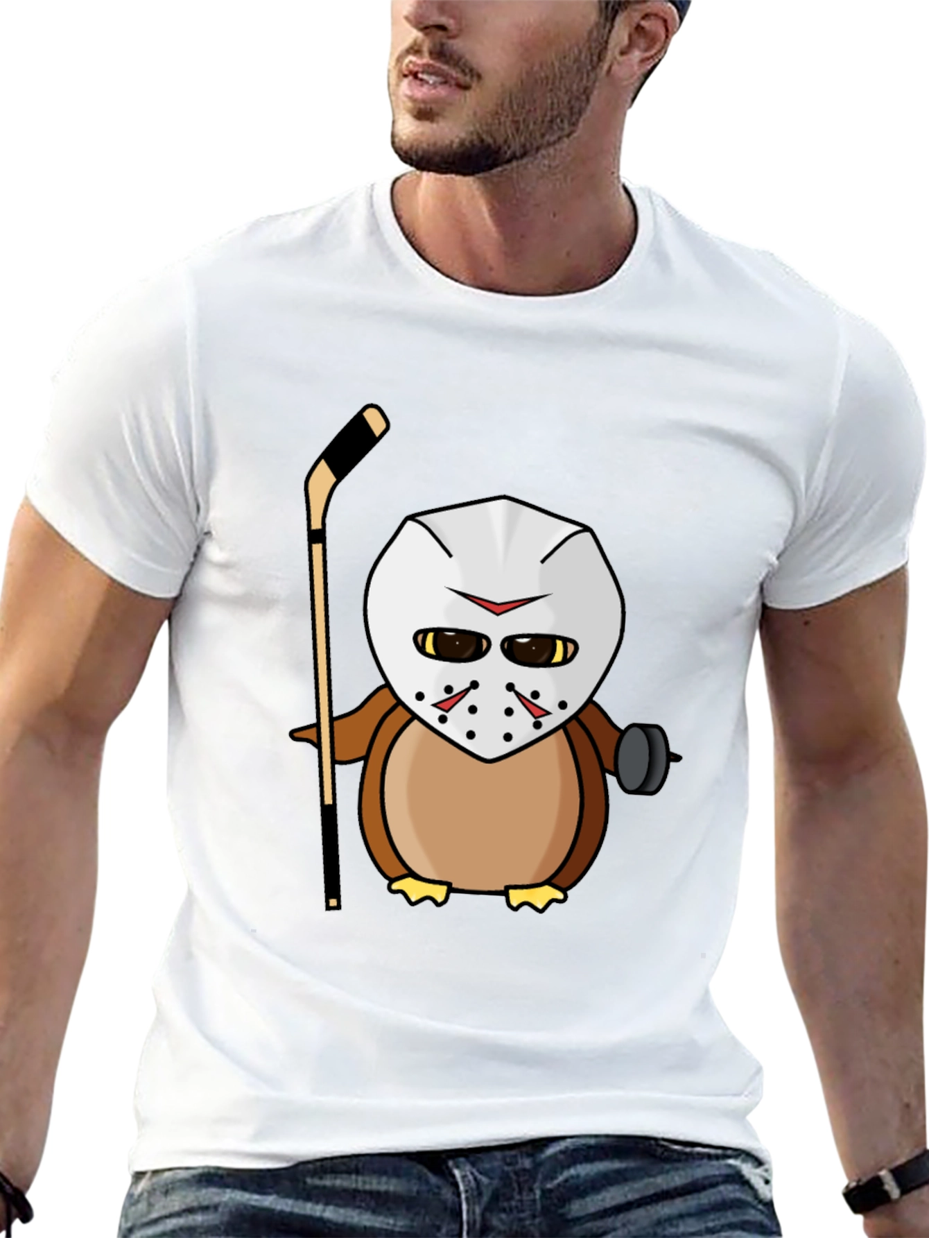 Hockey Mask Owl T-Shirt - Unique Graphic Tee