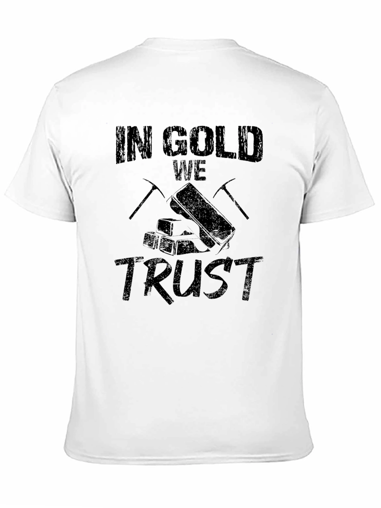 In Gold We Trust Black T-Shirt