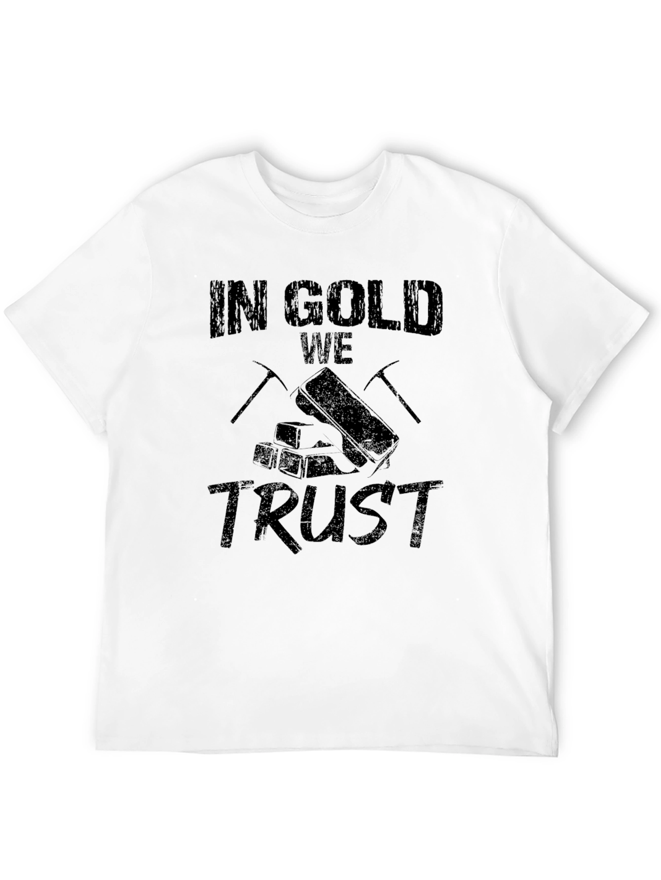 In Gold We Trust Black T-Shirt