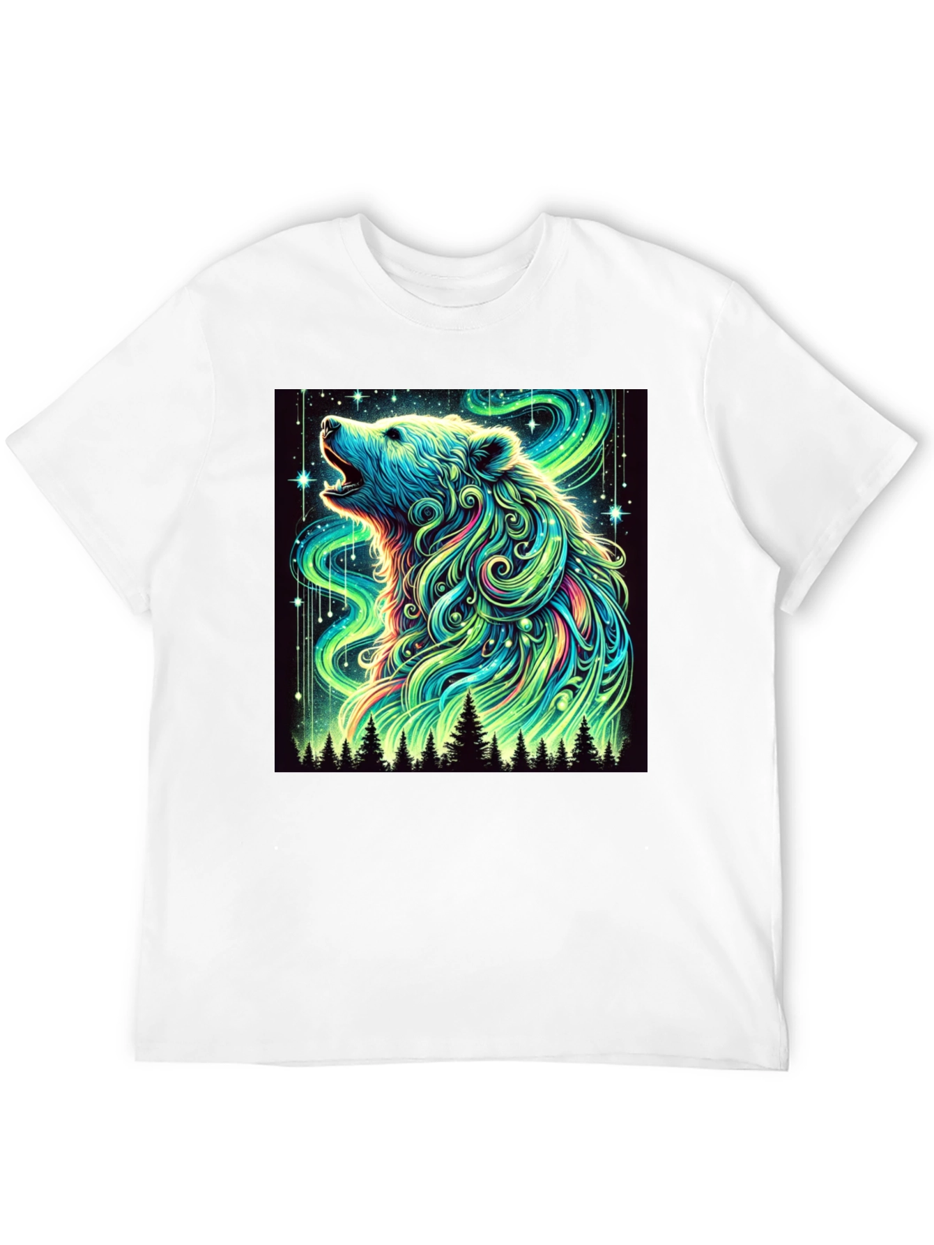 Aurora Bear Black T-Shirt
