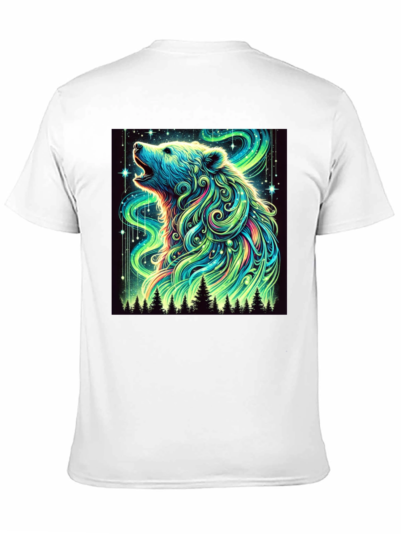 Aurora Bear Black T-Shirt