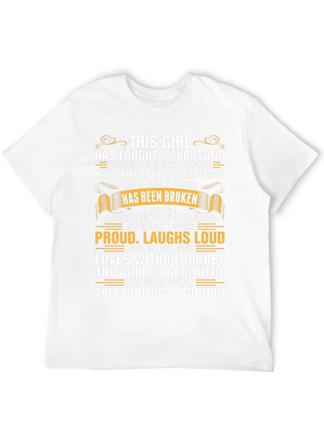 Resilient Girl Graphic T-Shirt - Inspirational Tee