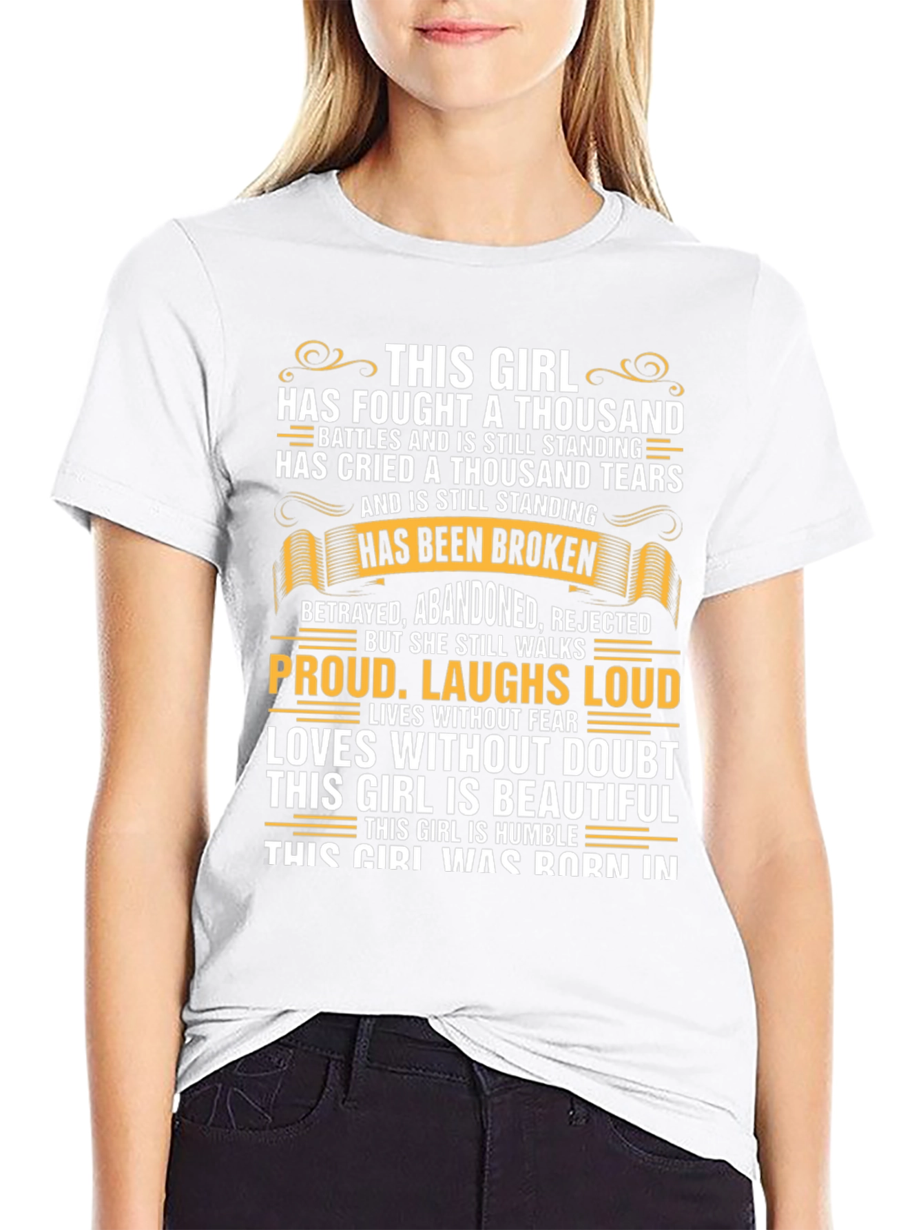 Resilient Girl Graphic T-Shirt - Inspirational Tee