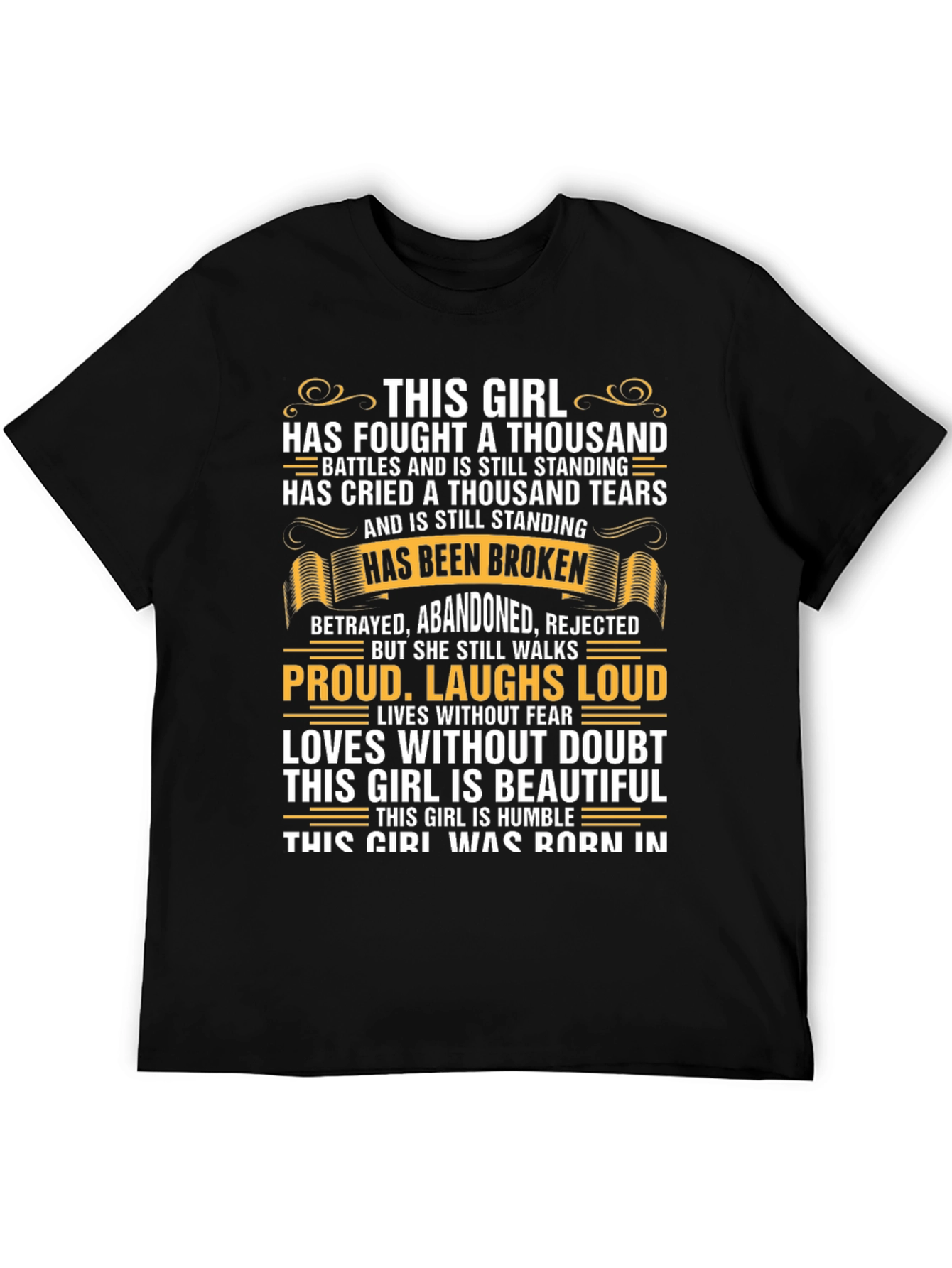 Resilient Girl Graphic T-Shirt - Inspirational Tee