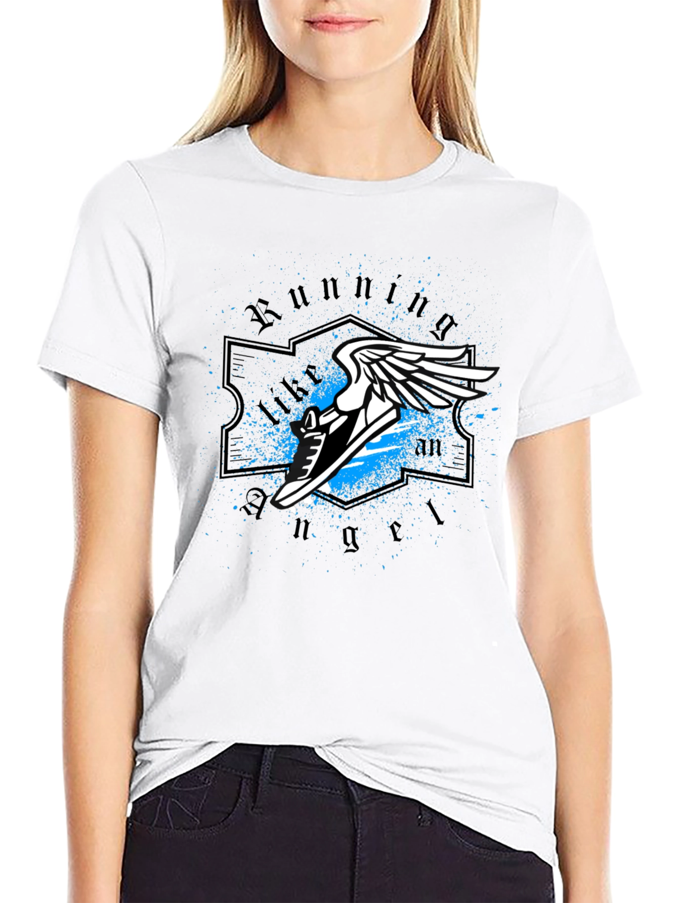 Running Angel Graphic Tee