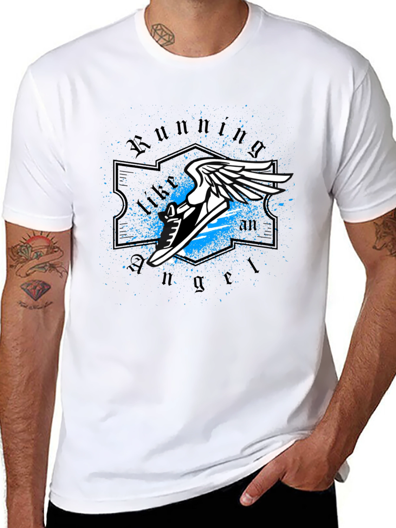 Running Angel Graphic Tee