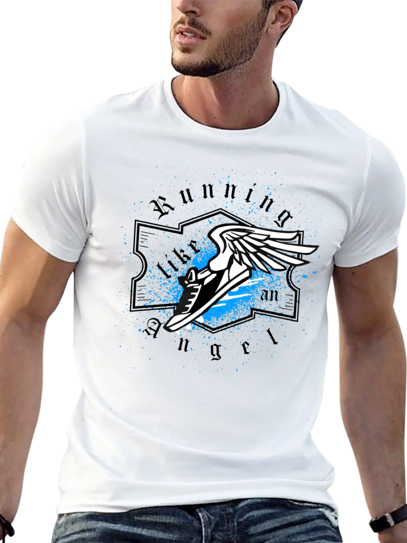 Running Angel Graphic Tee