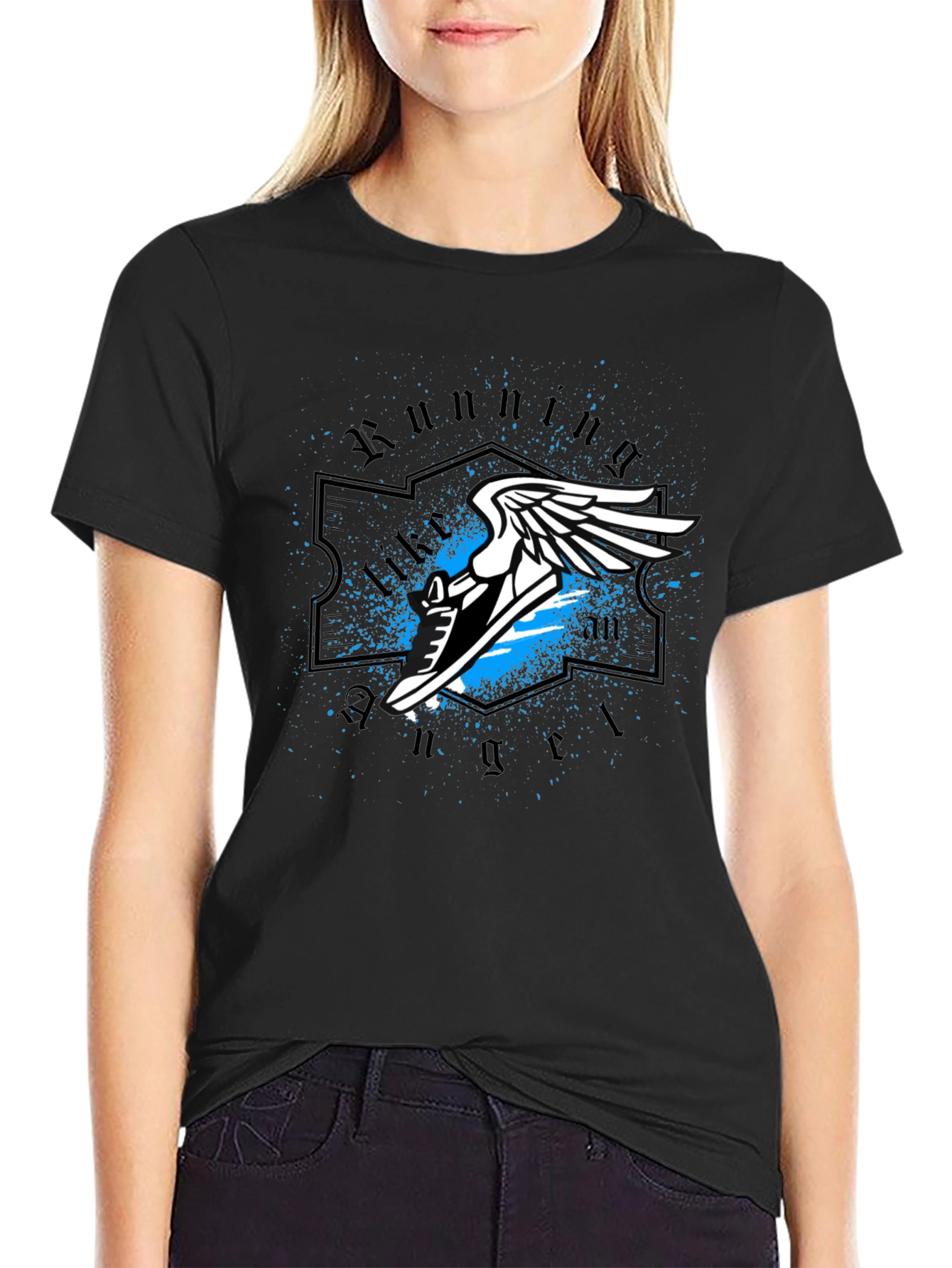 Running Angel Graphic Tee