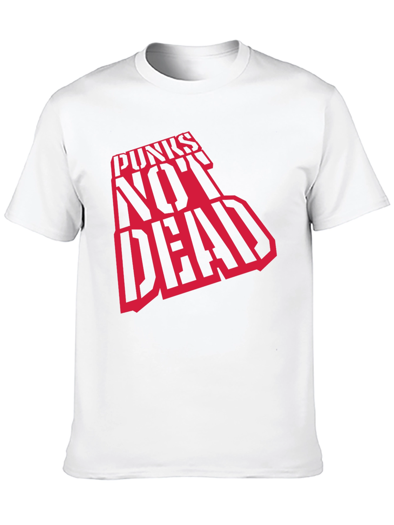 Punks Not Dead Graphic Tee - Black Cotton T-Shirt