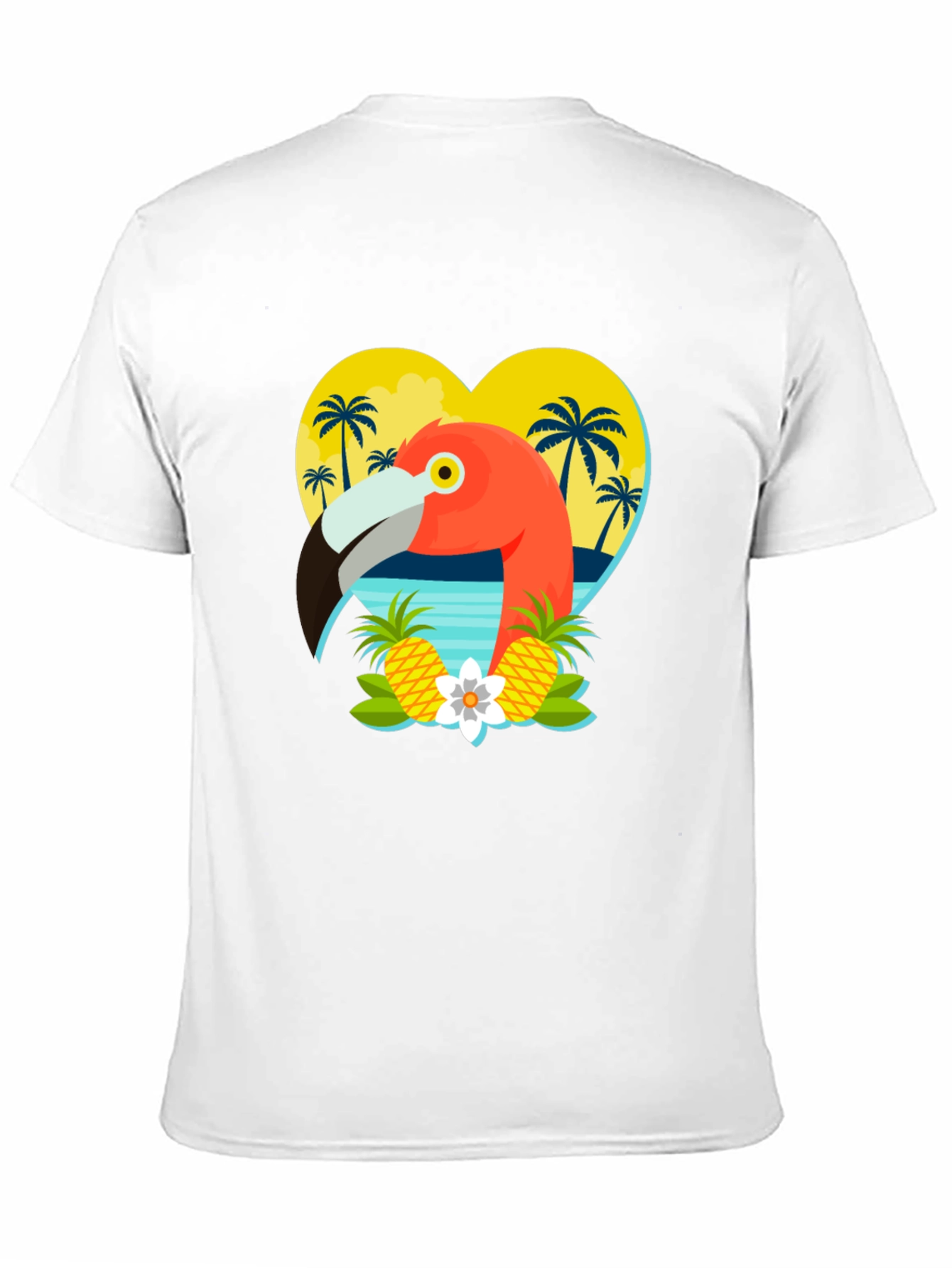 Tropical Flamingo Graphic T-Shirt
