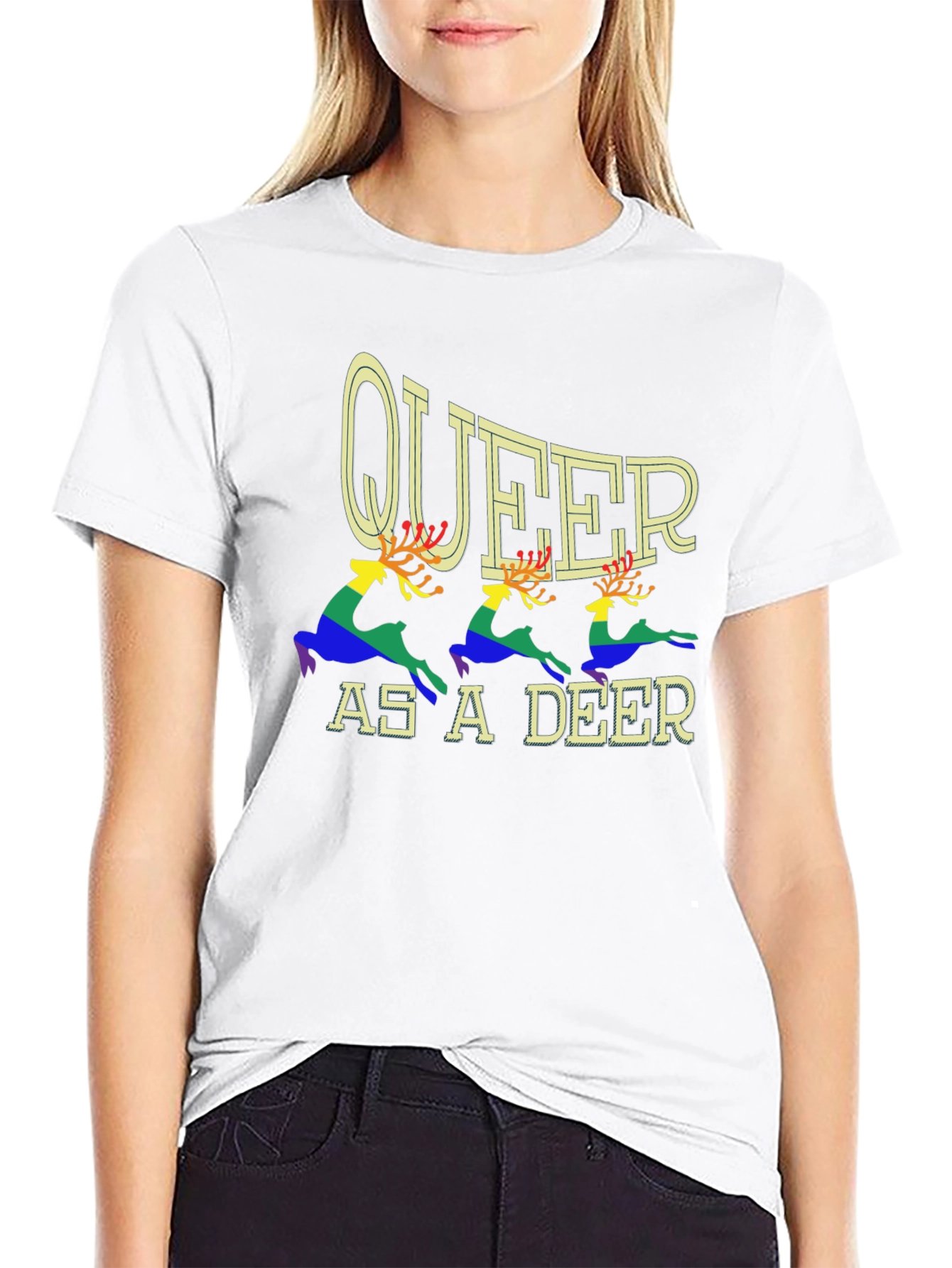 Queer As A Deer Pride T-Shirt