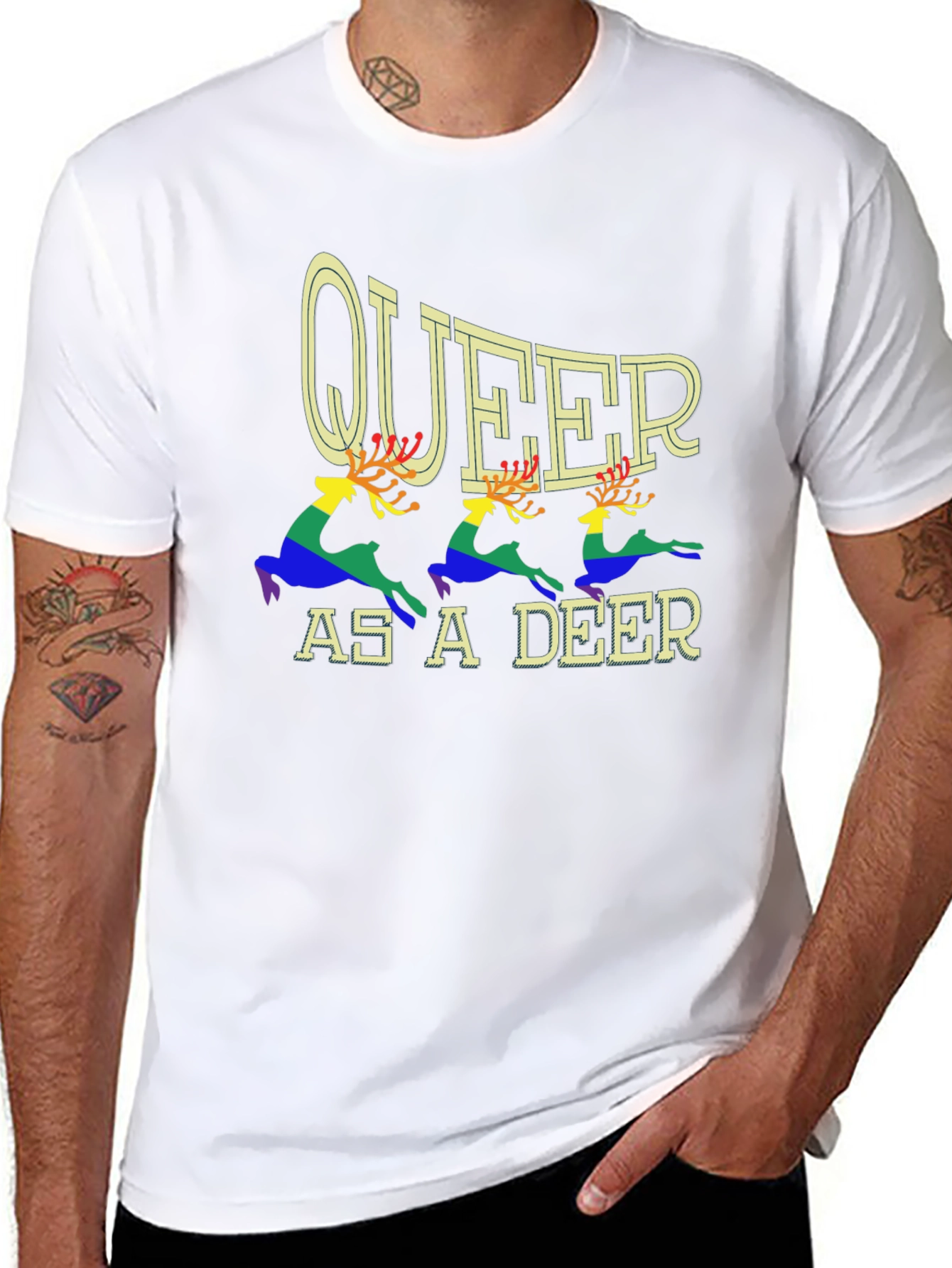 Queer As A Deer Pride T-Shirt