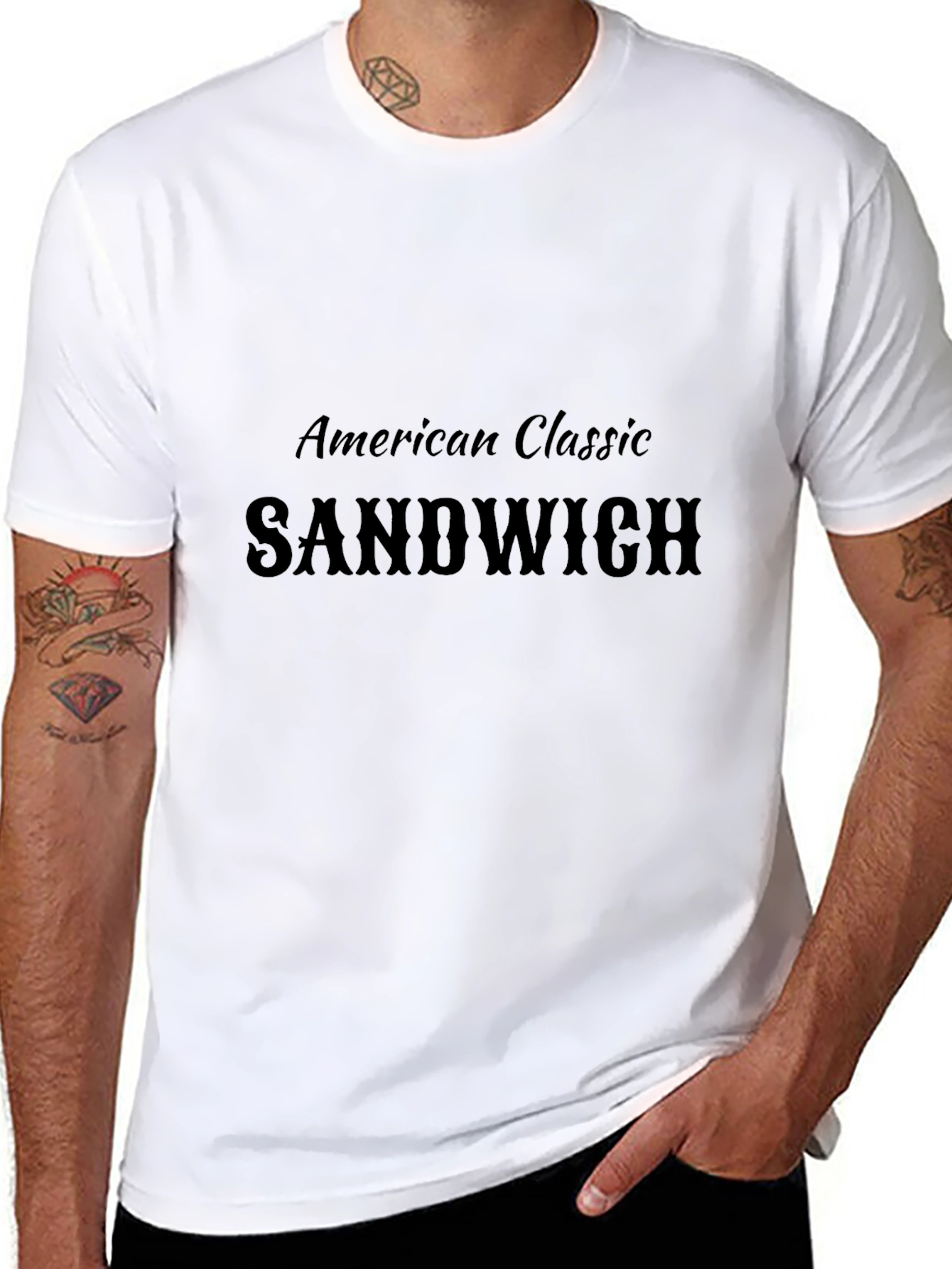 American Classic Sandwich Black T-Shirt