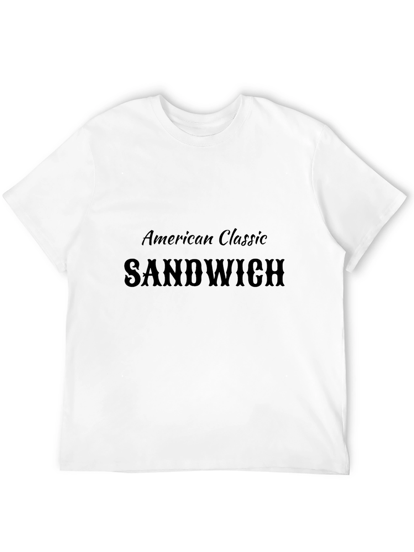 American Classic Sandwich Black T-Shirt