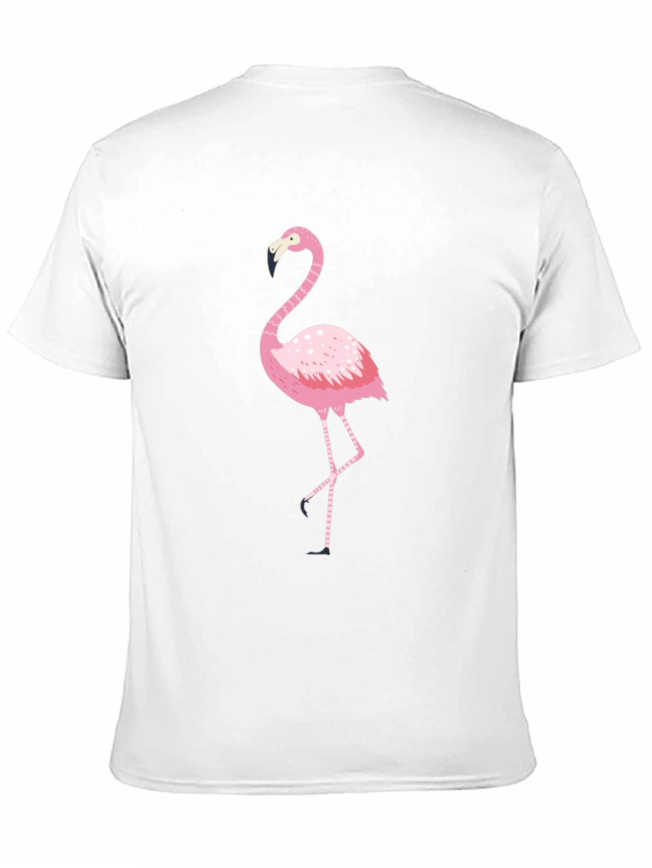 Pink Flamingo Black T-Shirt