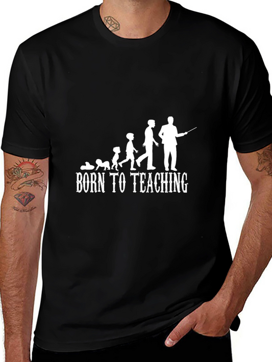 Born to Teach Black Graphic Tee