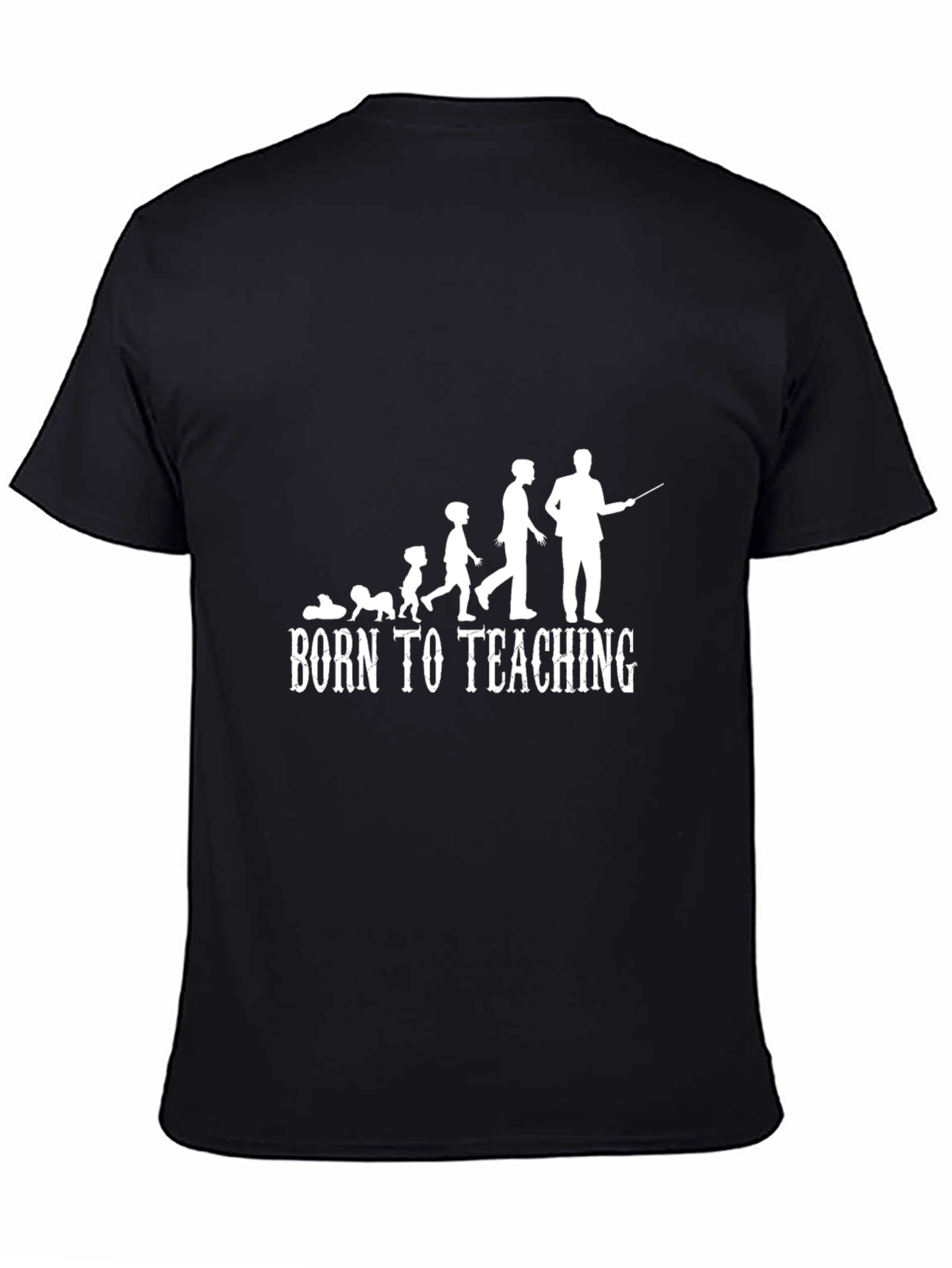 Born to Teach Black Graphic Tee