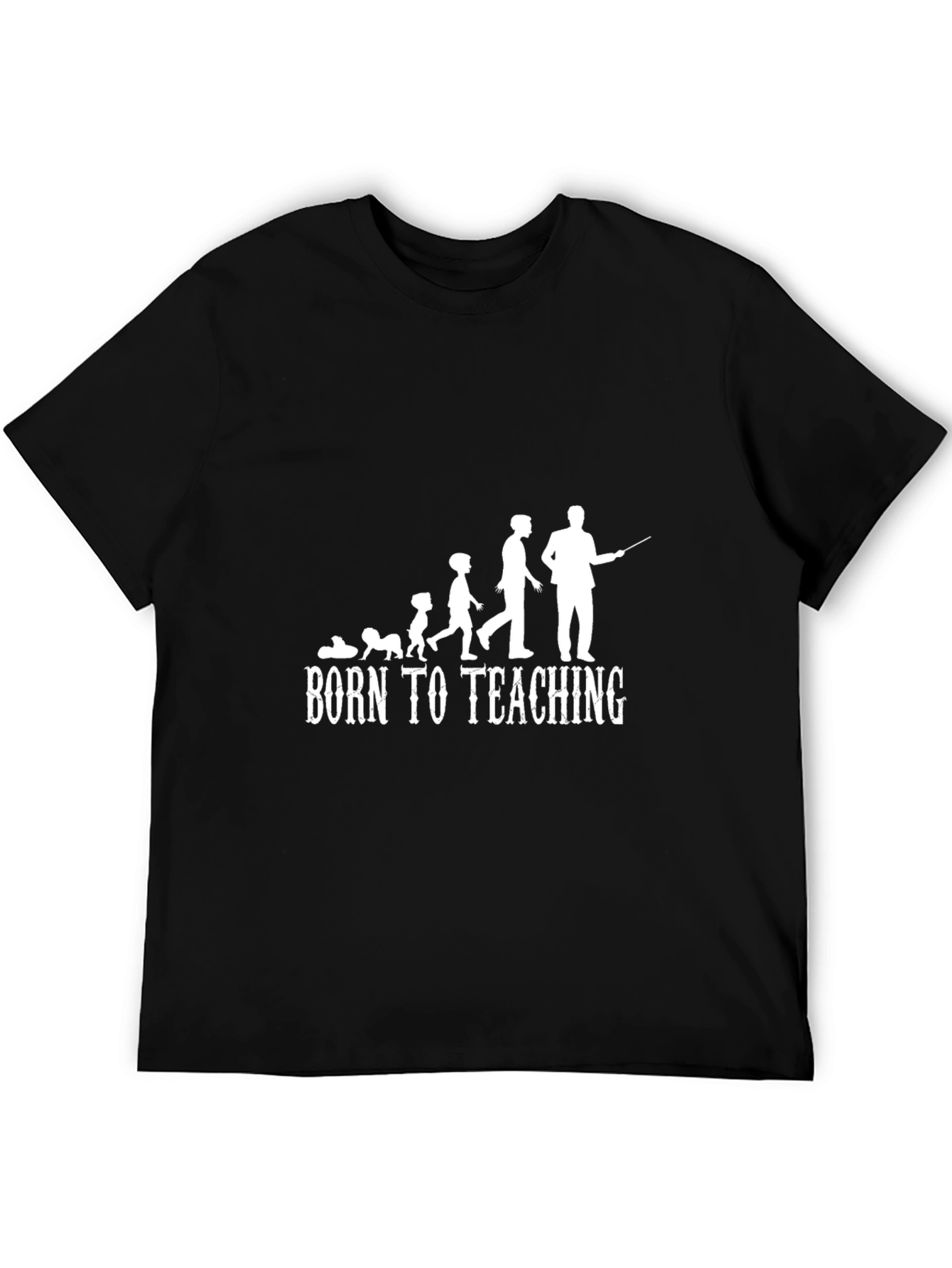 Born to Teach Black Graphic Tee