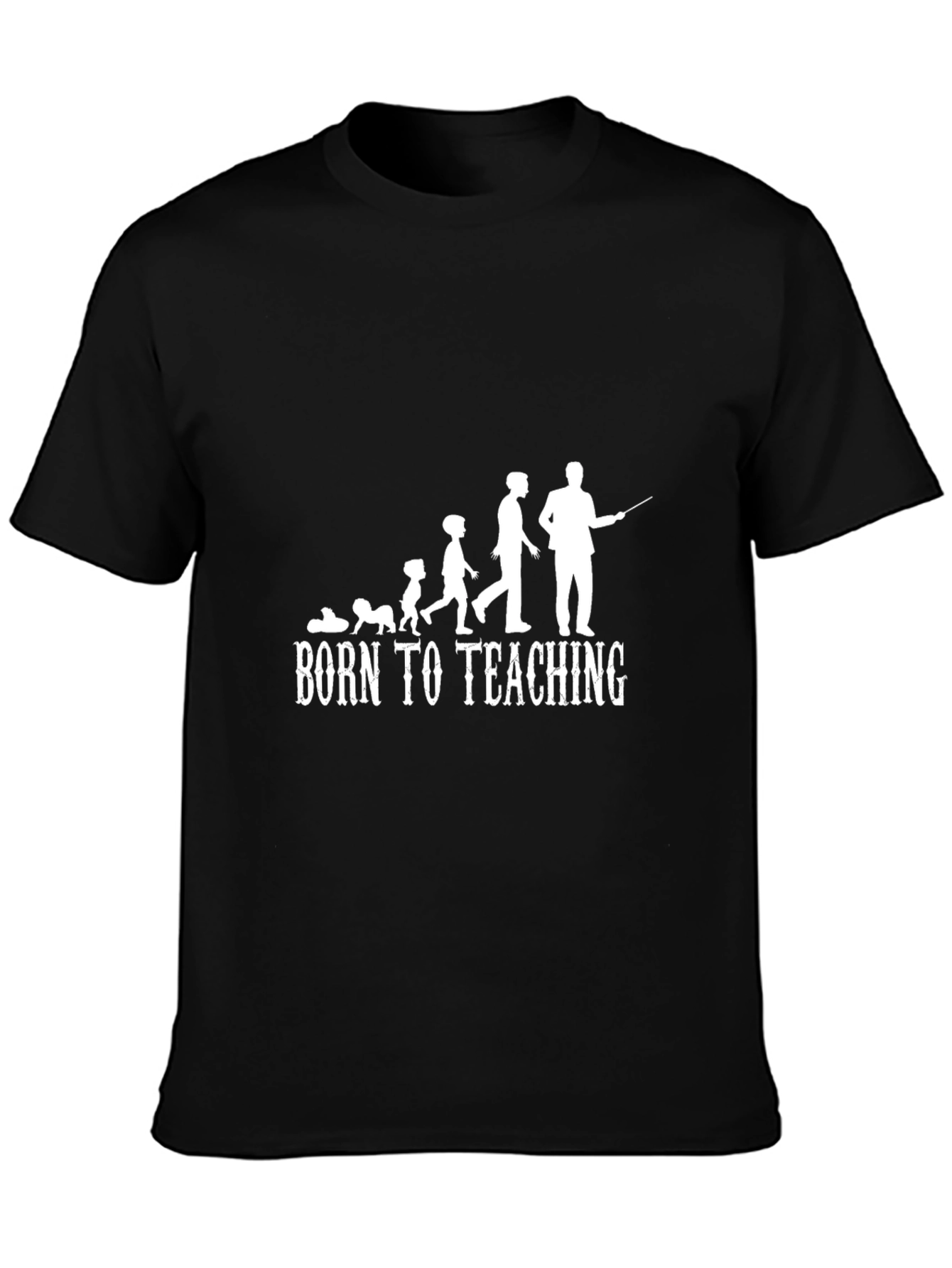 Born to Teach Black Graphic Tee